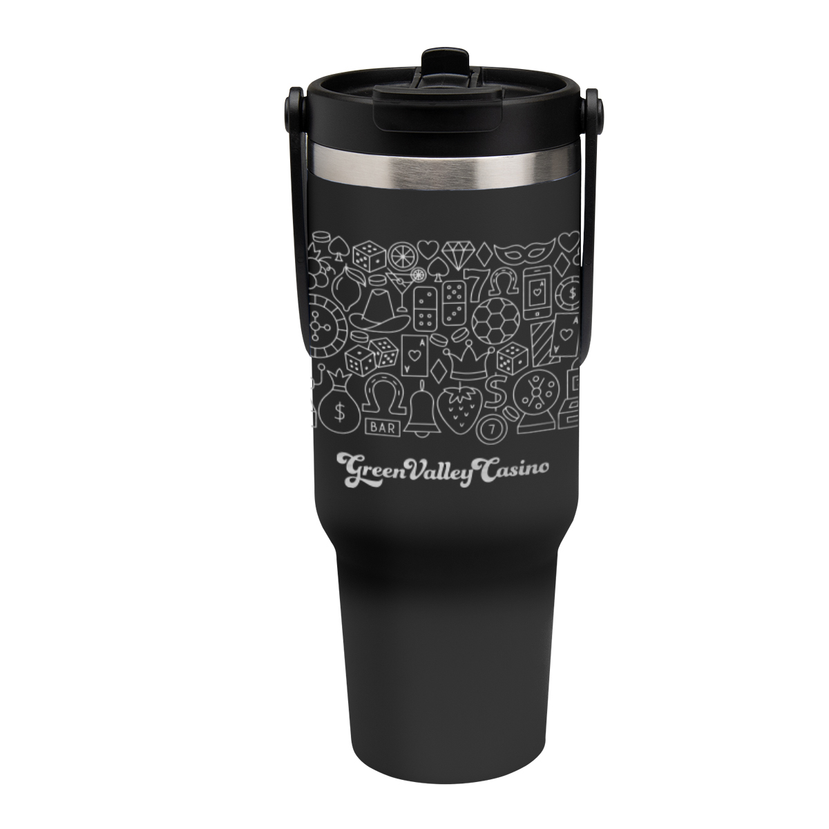 40 Oz. Full Laser Peak Intrepid Recycled Stainless Steel Tumbler 8