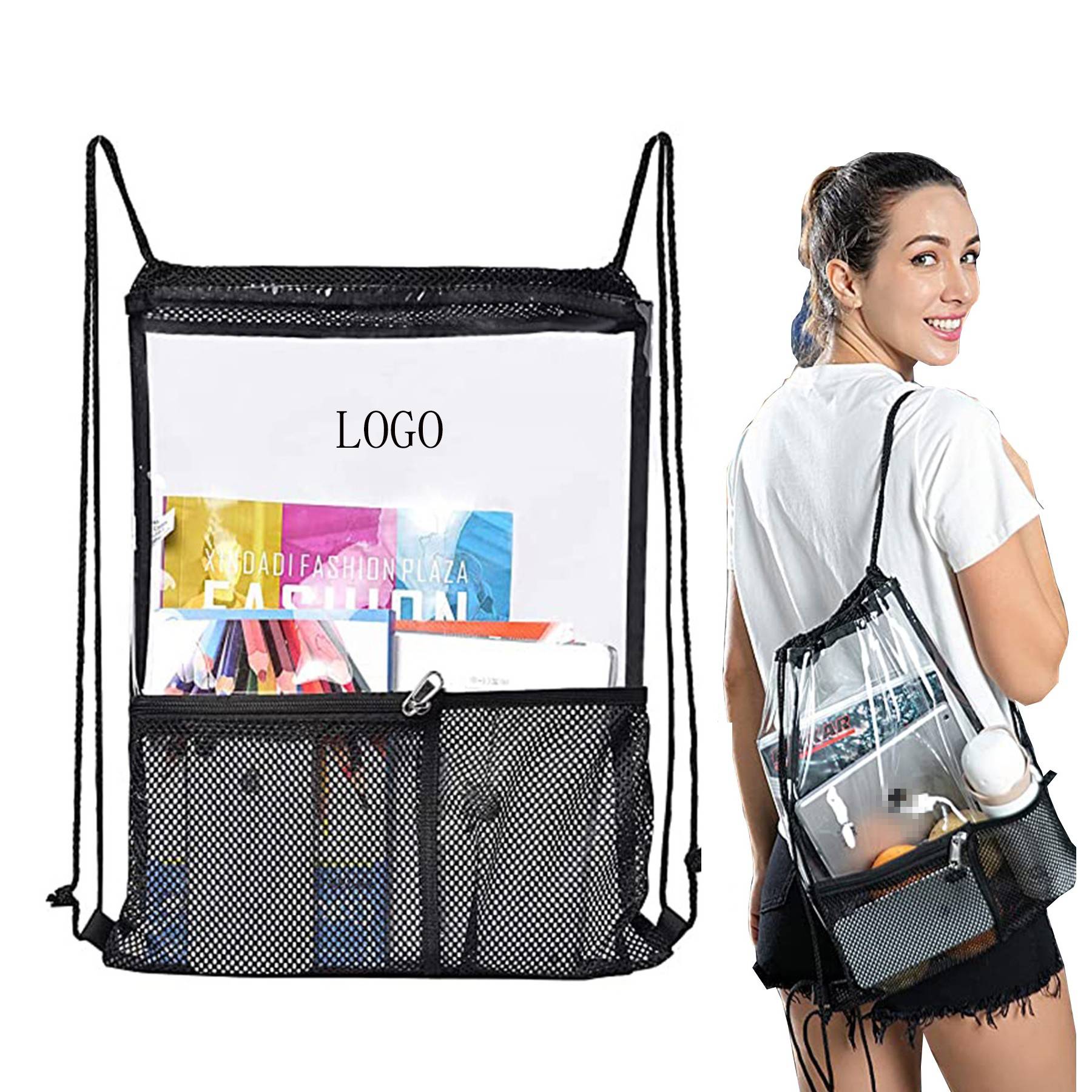 Clear Drawstring Backpacks 2