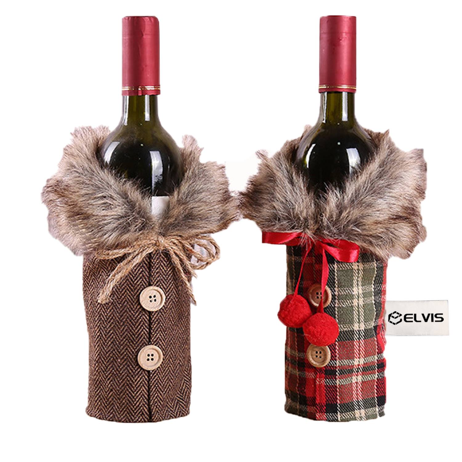 Christmas Decorations Wine Cover 9