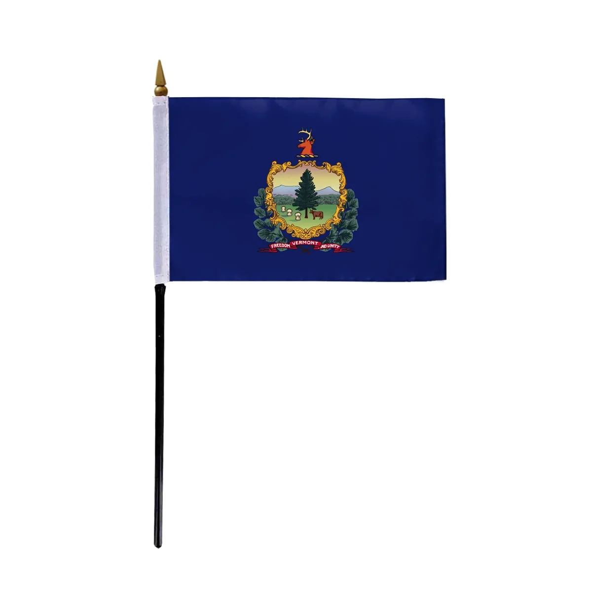 4"x6" & 12"x18'' Vermont ePoly Printed Stick Flags 2
