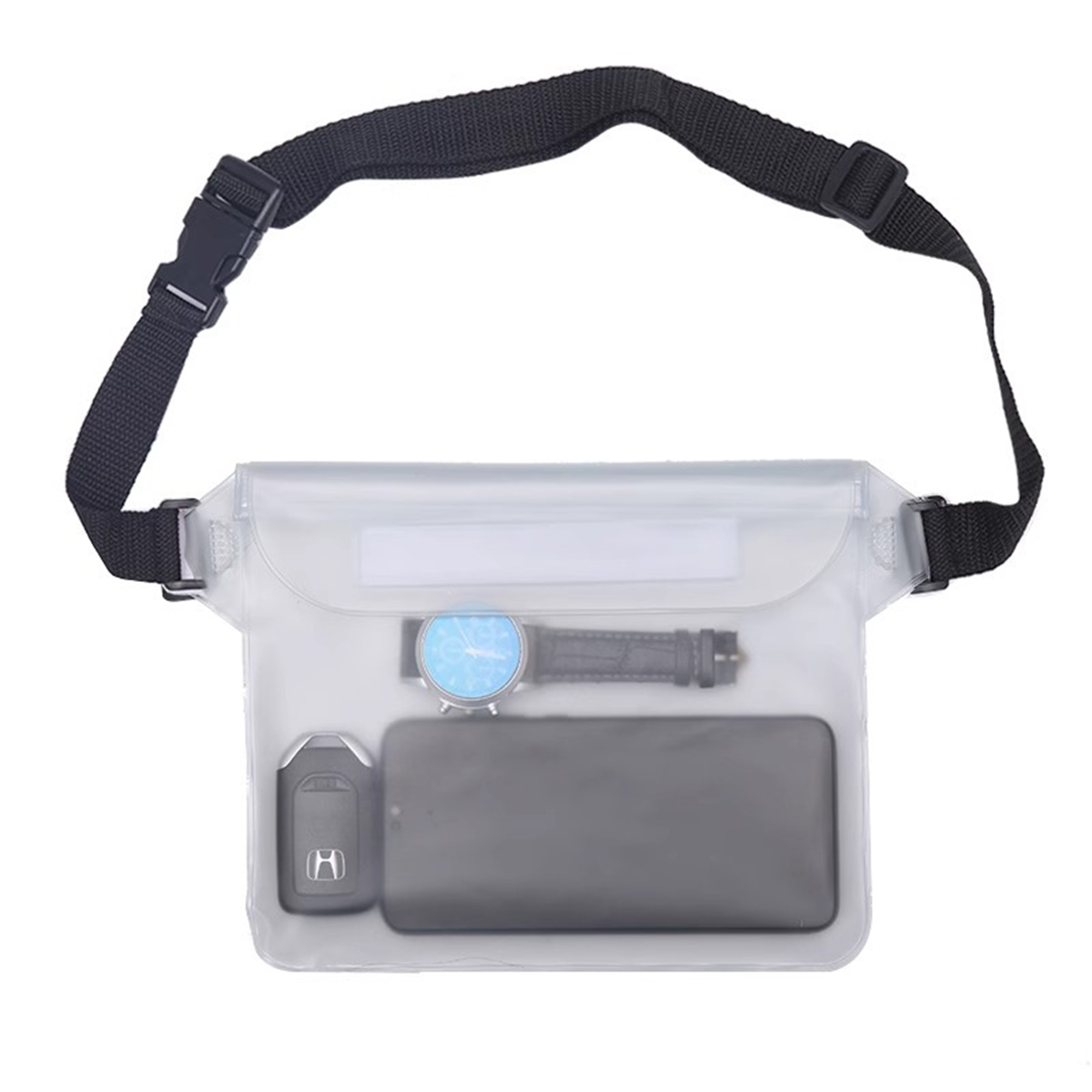 Waterproof Waist Pouch With Touch Screen Window 8.66" x 7.08" 11