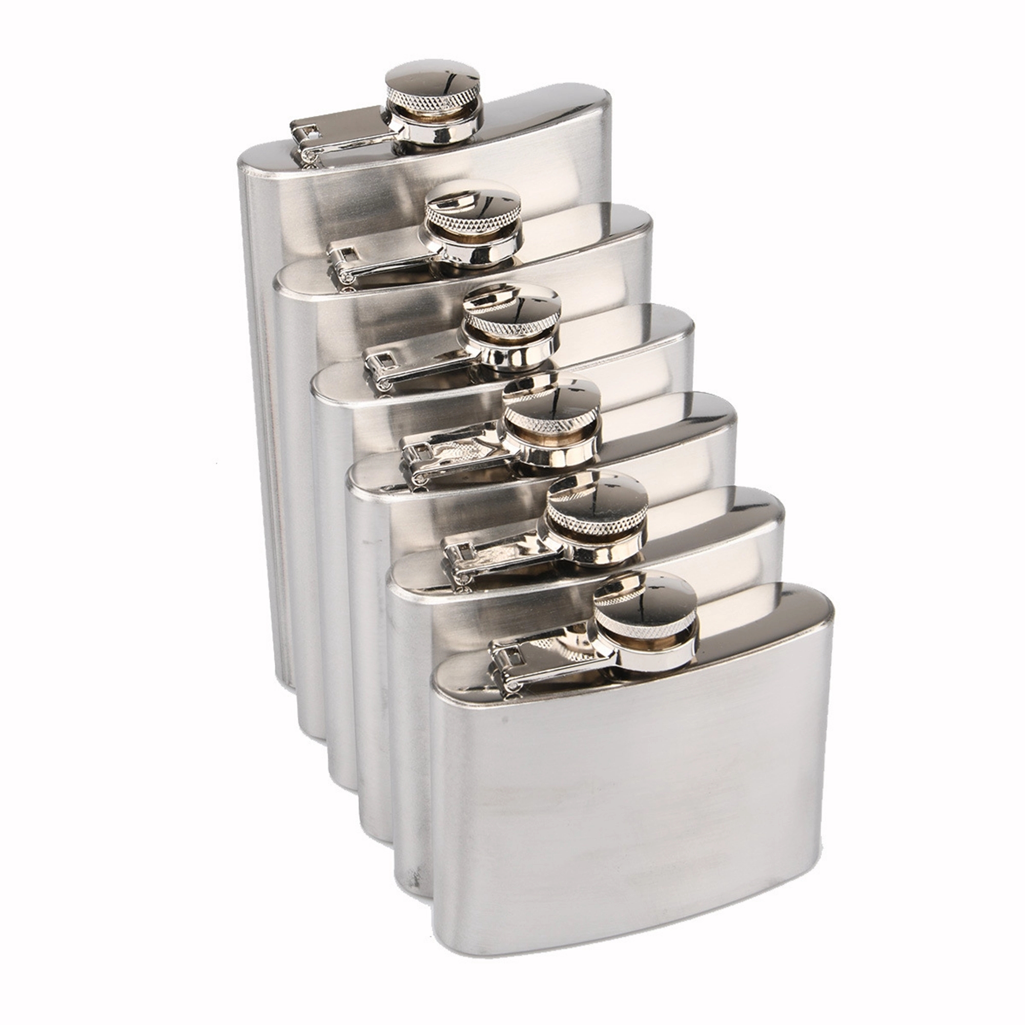 4oz Stainless Steel Flask MOQ 50PCS, custom water bottle with logo imprint 5