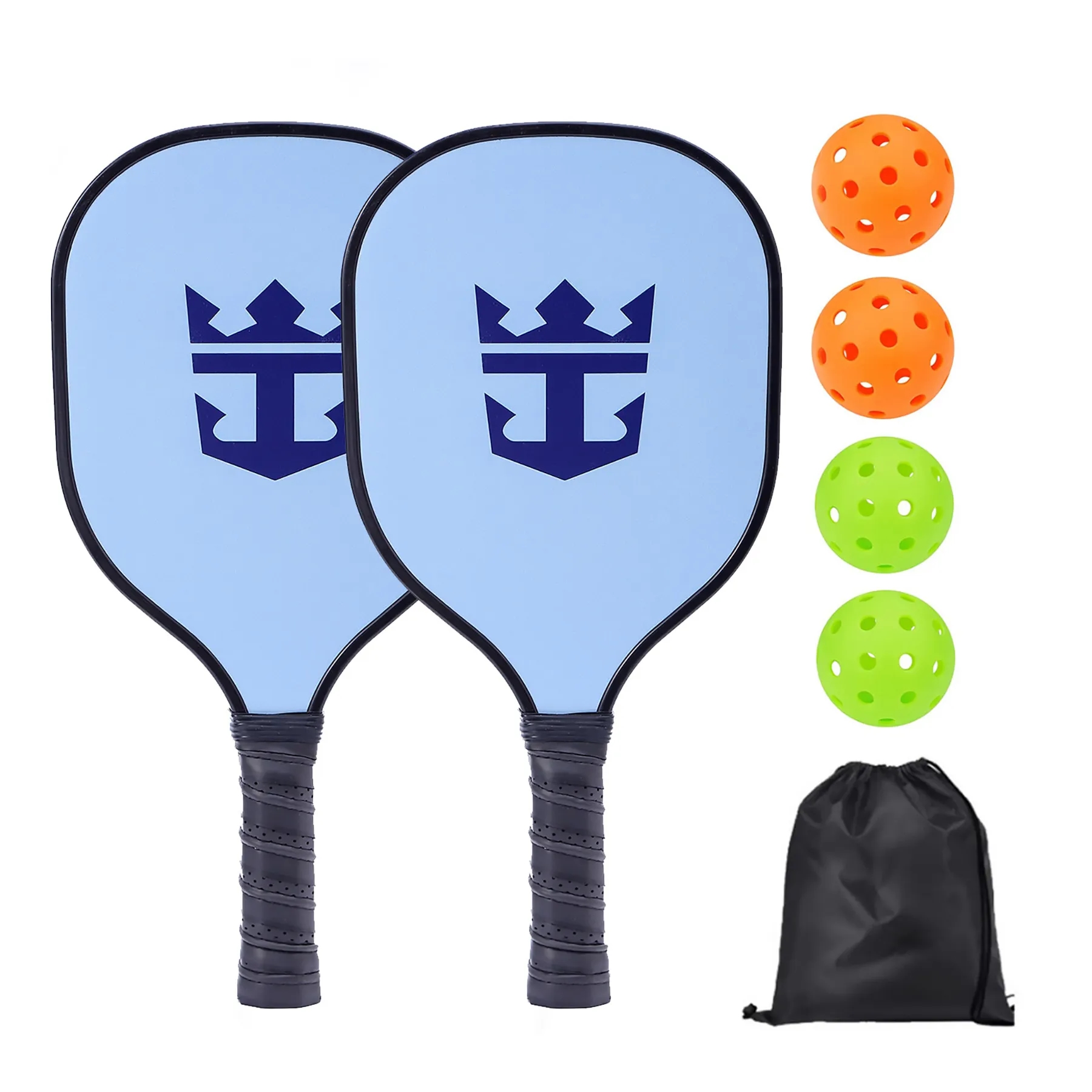 Wooden Pik Racquet (2 rackets+4 balls+1 bundle of pockets) 8