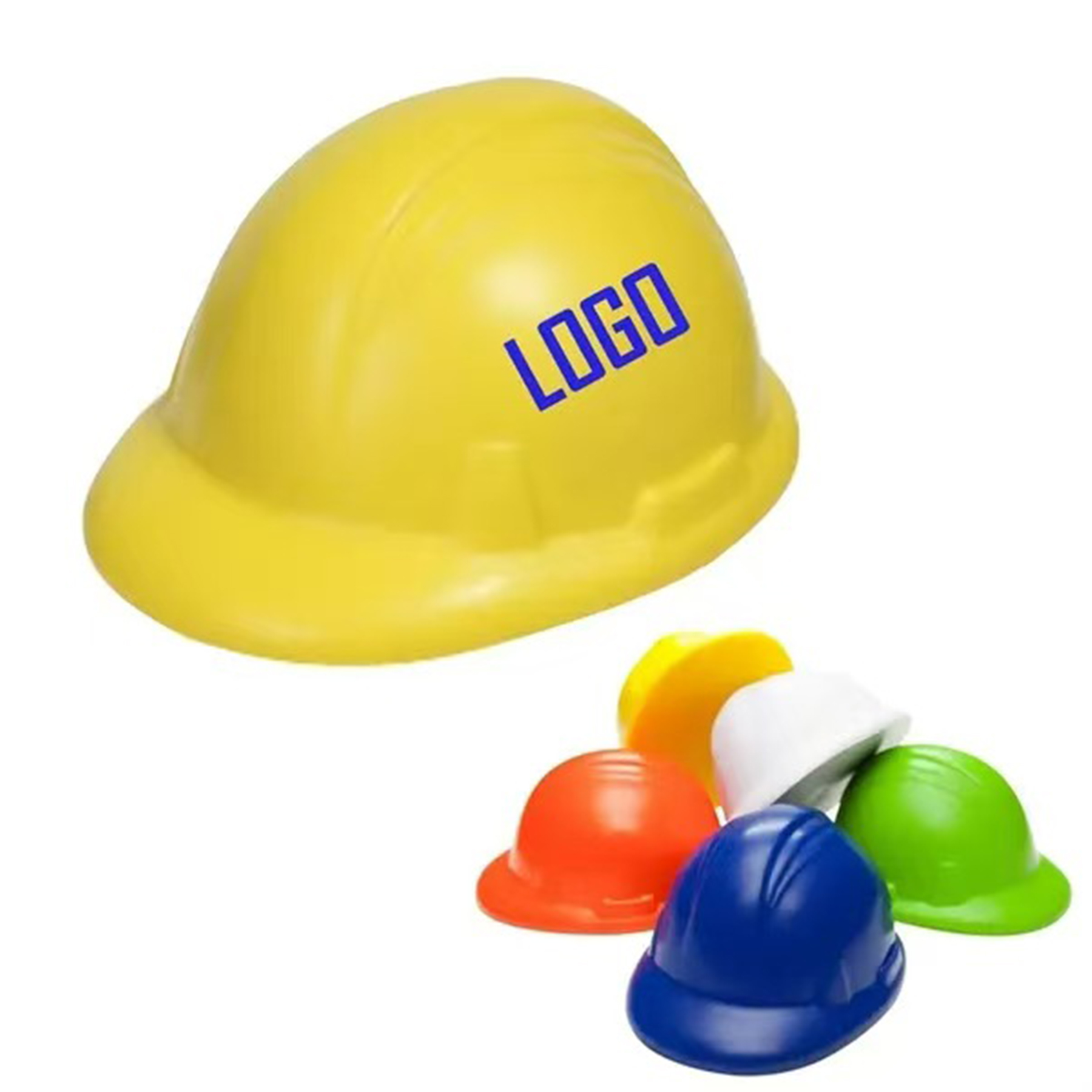 Safety Helmet Shaped Pu Stress Reliever Ball 2