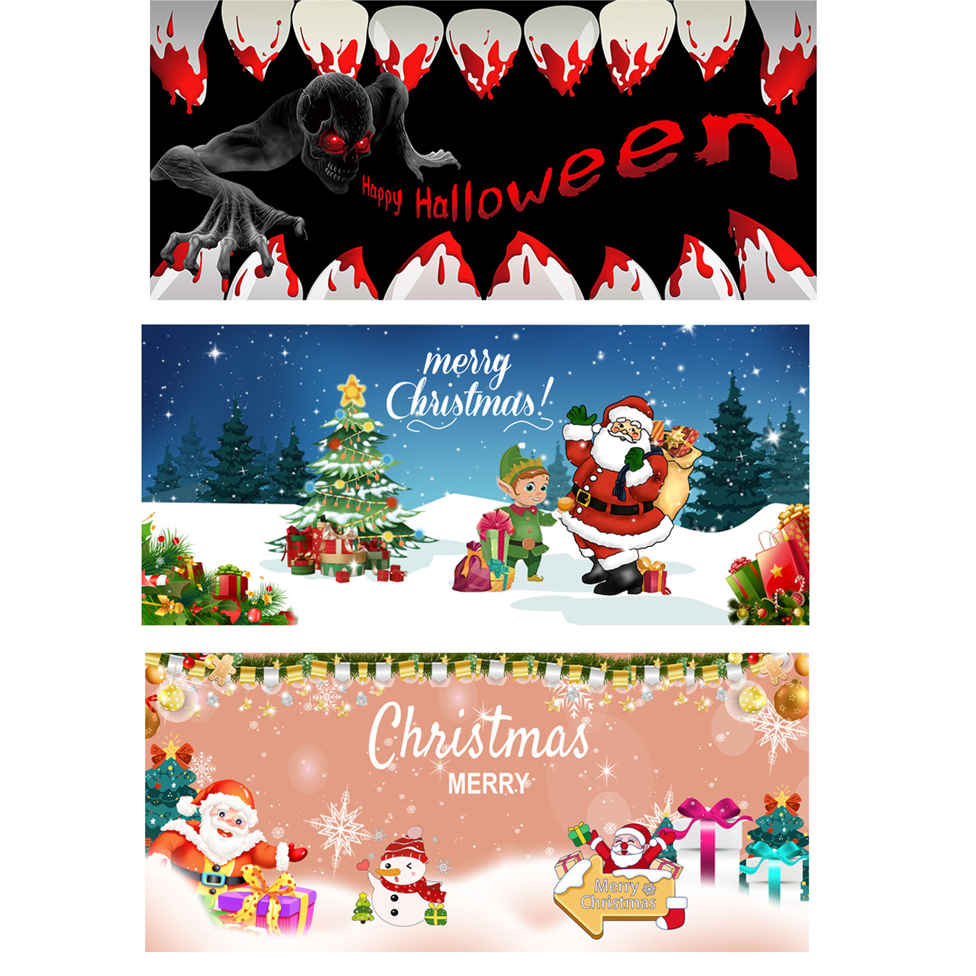 71" x157" Large Size Festive Decor Banner 3