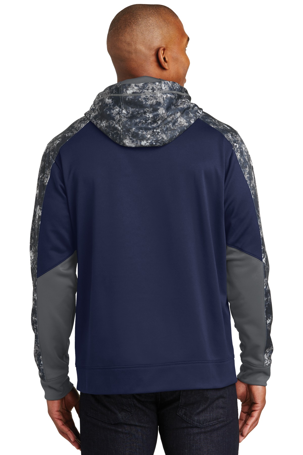Sport-Tek Sport-Wick Mineral Freeze Fleece Colorblock Hooded Pullover. ST231, custom hoodie or sweatshirt with logo imprint 1