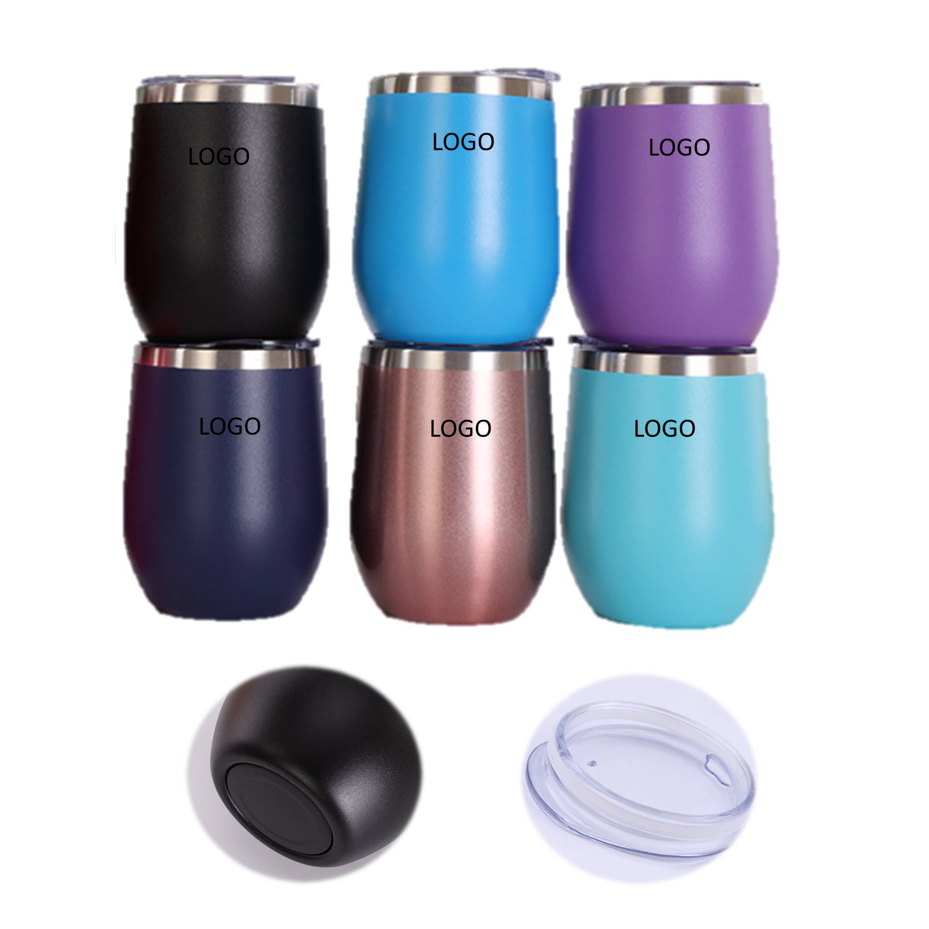 Egg Shape Car Cup 12 Oz. Portable Tumbler 3