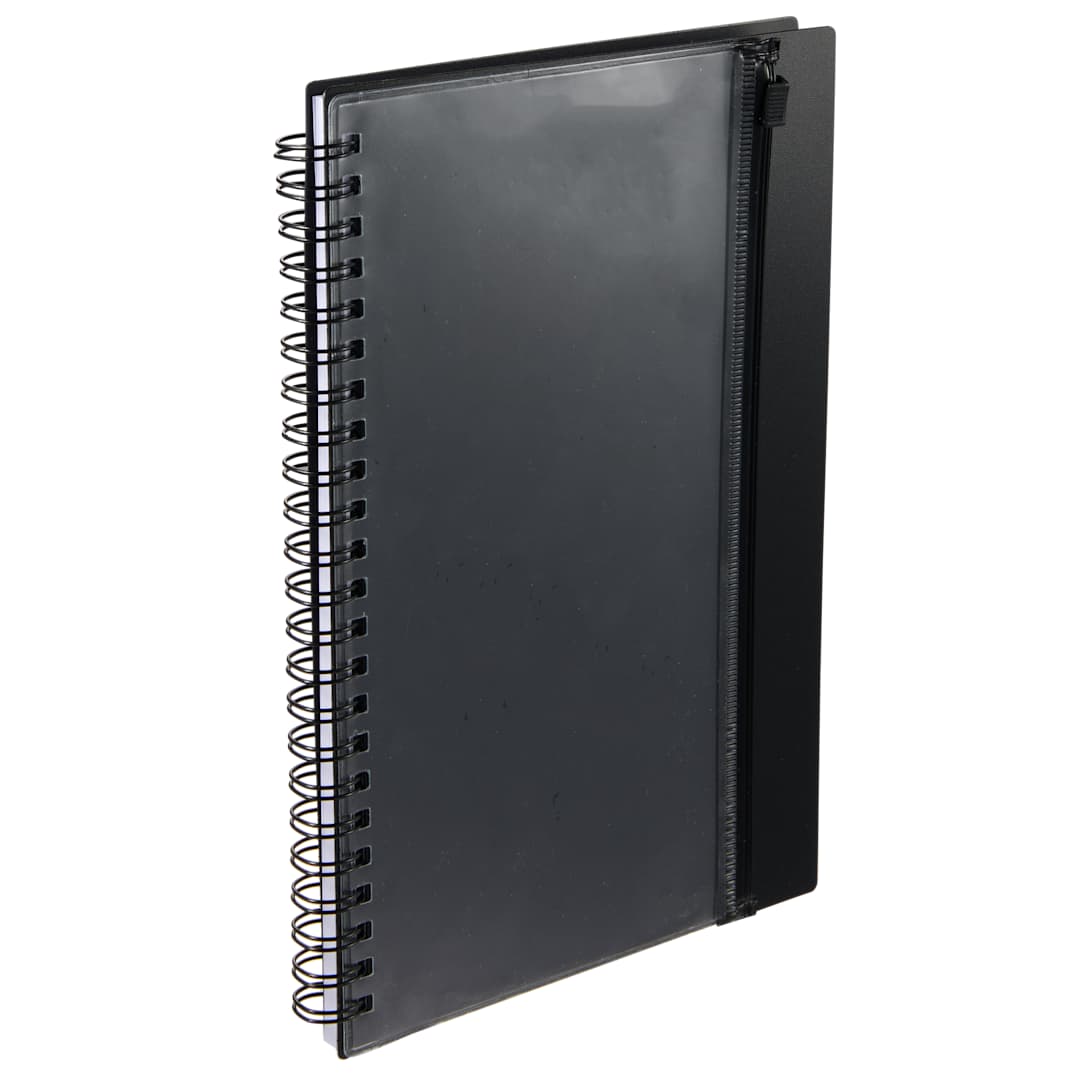 5.5" x 8.5" Spiral Notebook with Clear Pocket 60