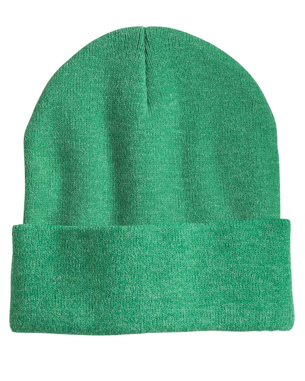 Solid Cuffed Beanie w/ Sewn Woven Patch 41