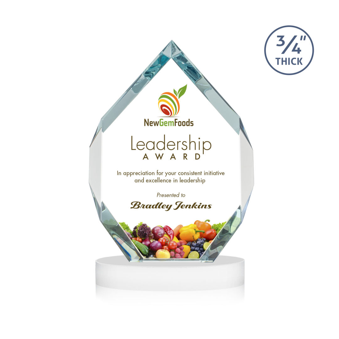 Royal Diamond VividPrint™ Award on Alberton Base - White 8
