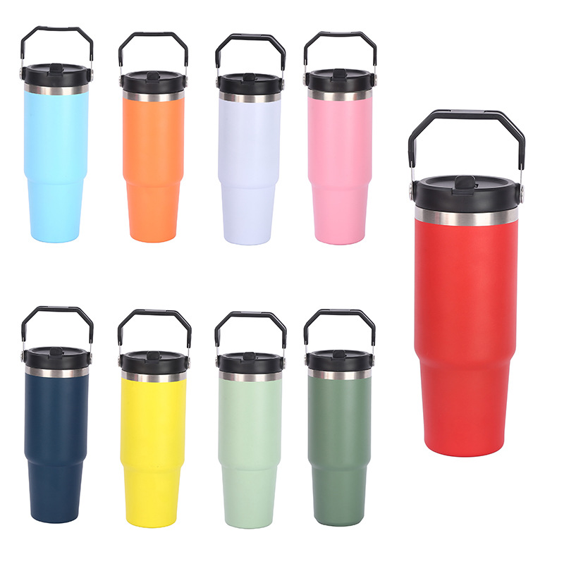30 oz Stainless Steel Tumbler W/ Straw 6