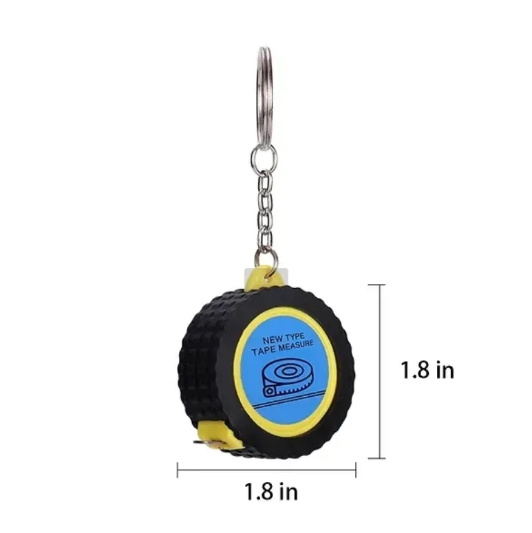 Tire Shape Retractable Tape Measure Keychain 6