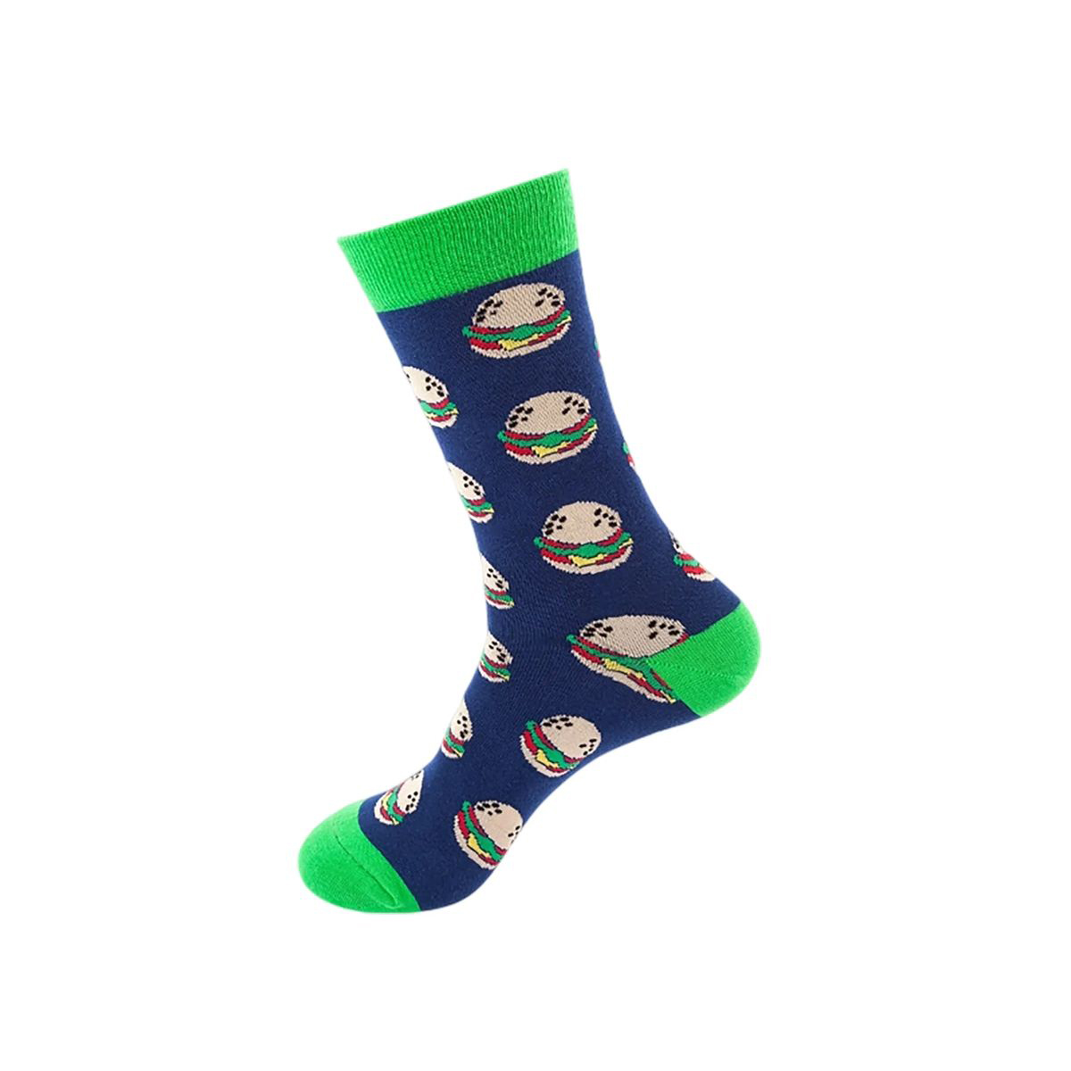 Cotton Crew Socks with Jacquard Pattern 47