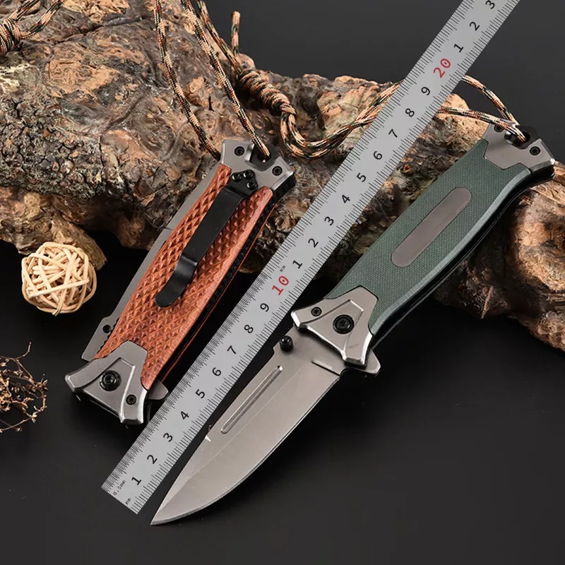ApexBlade - Wood Folding Tactical Pocket Knife With Stainless Steel Blade With Clip 6