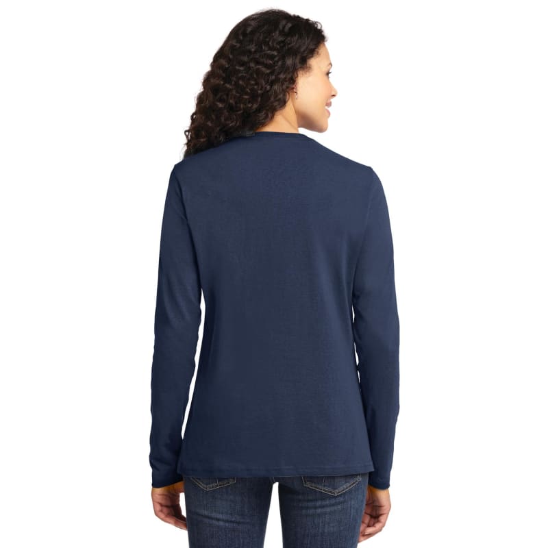 Port & Company Women's Long Sleeve Core Cotton Tee. 108