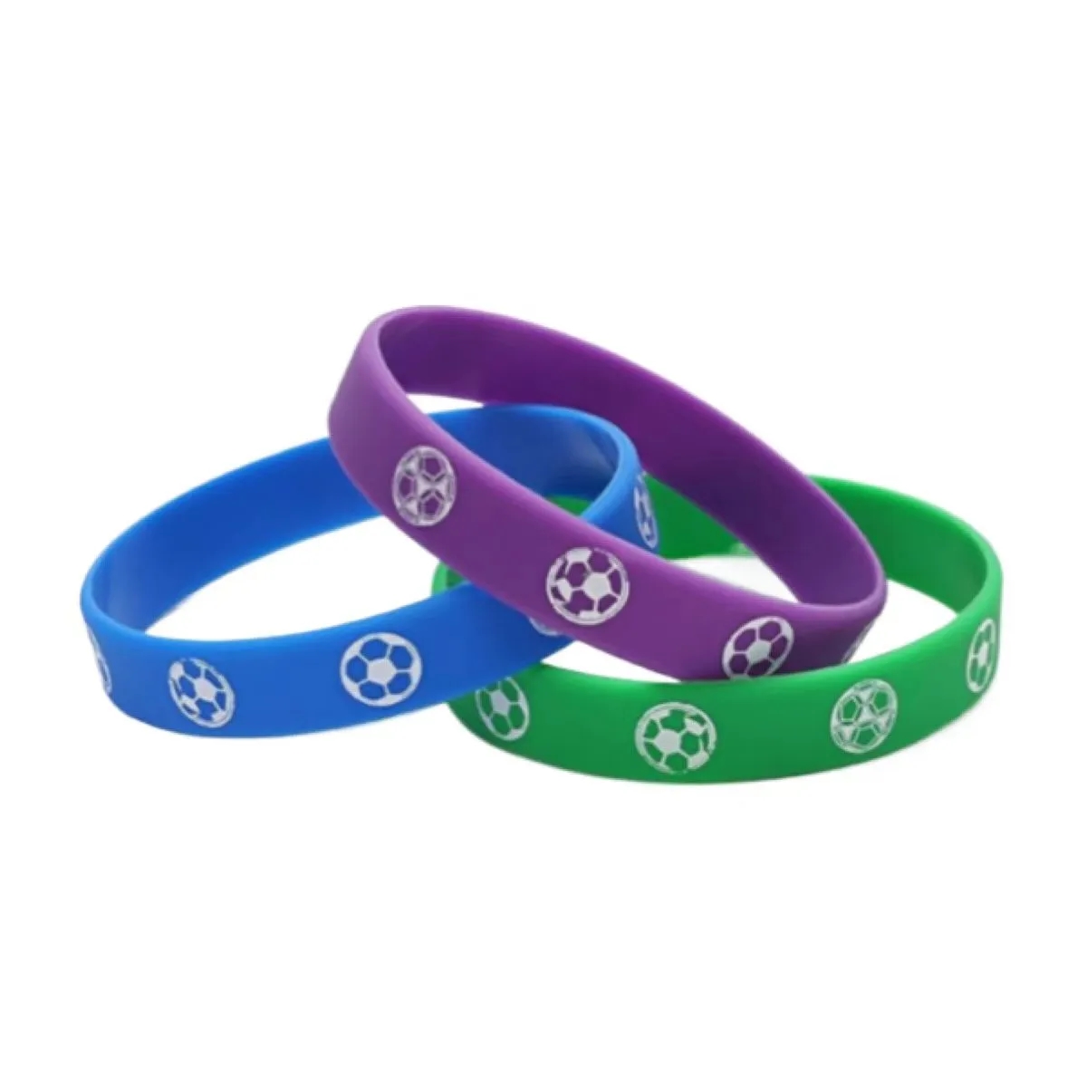 Soccer Ball Custom Silicone Wristbands 10