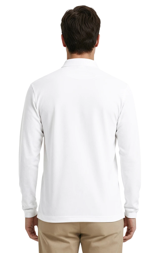 Adult Superblend L/S Pocketed Polo 34