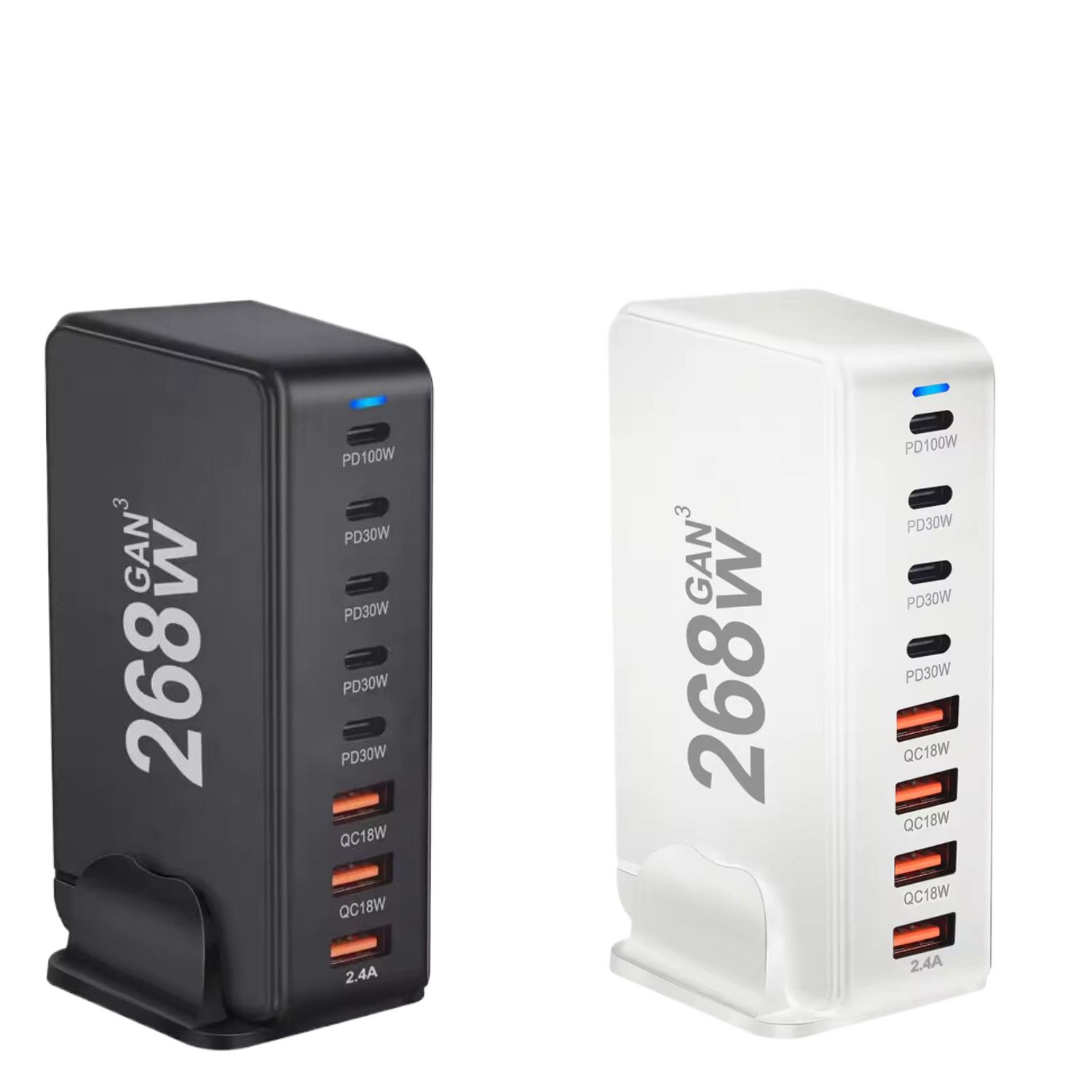8-Port USB Speed Charge Station - 268 W 2