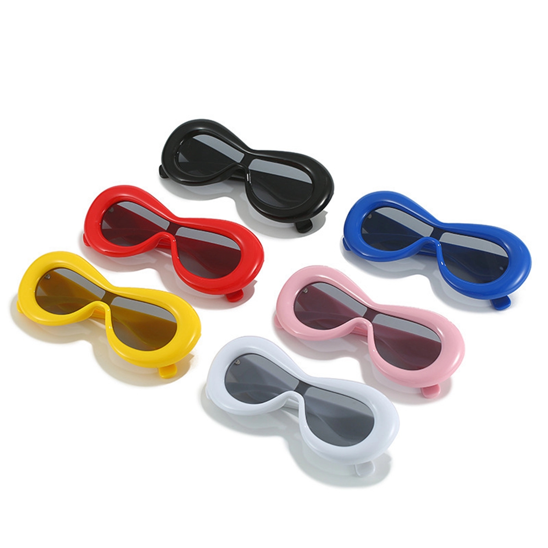 Oversized Thick Oval Y2K Sunglasses 8