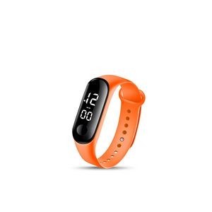 Elegant Electronic Watch With Digital Display Adjustable Band 24