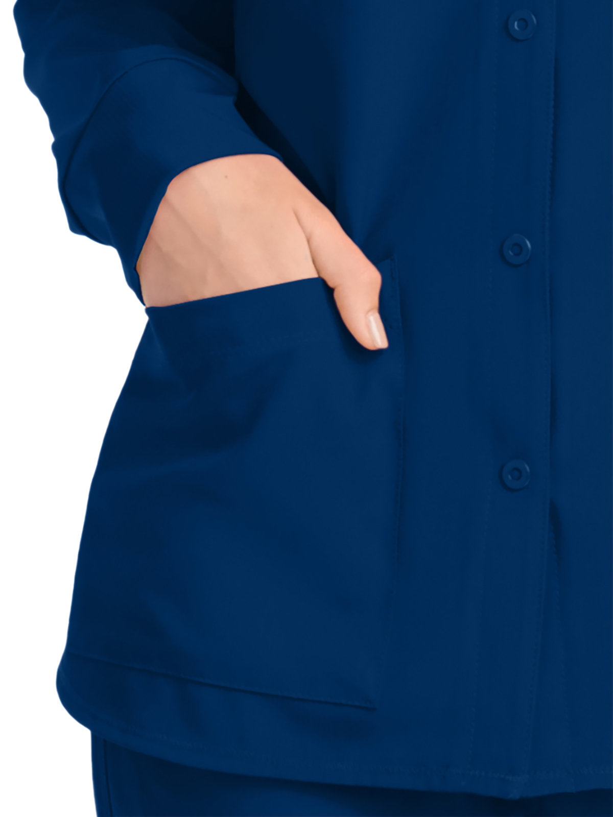 Skechers - Women's Two-Pocket Snap-Front Stability Warm-Up Scrub Jacket 51