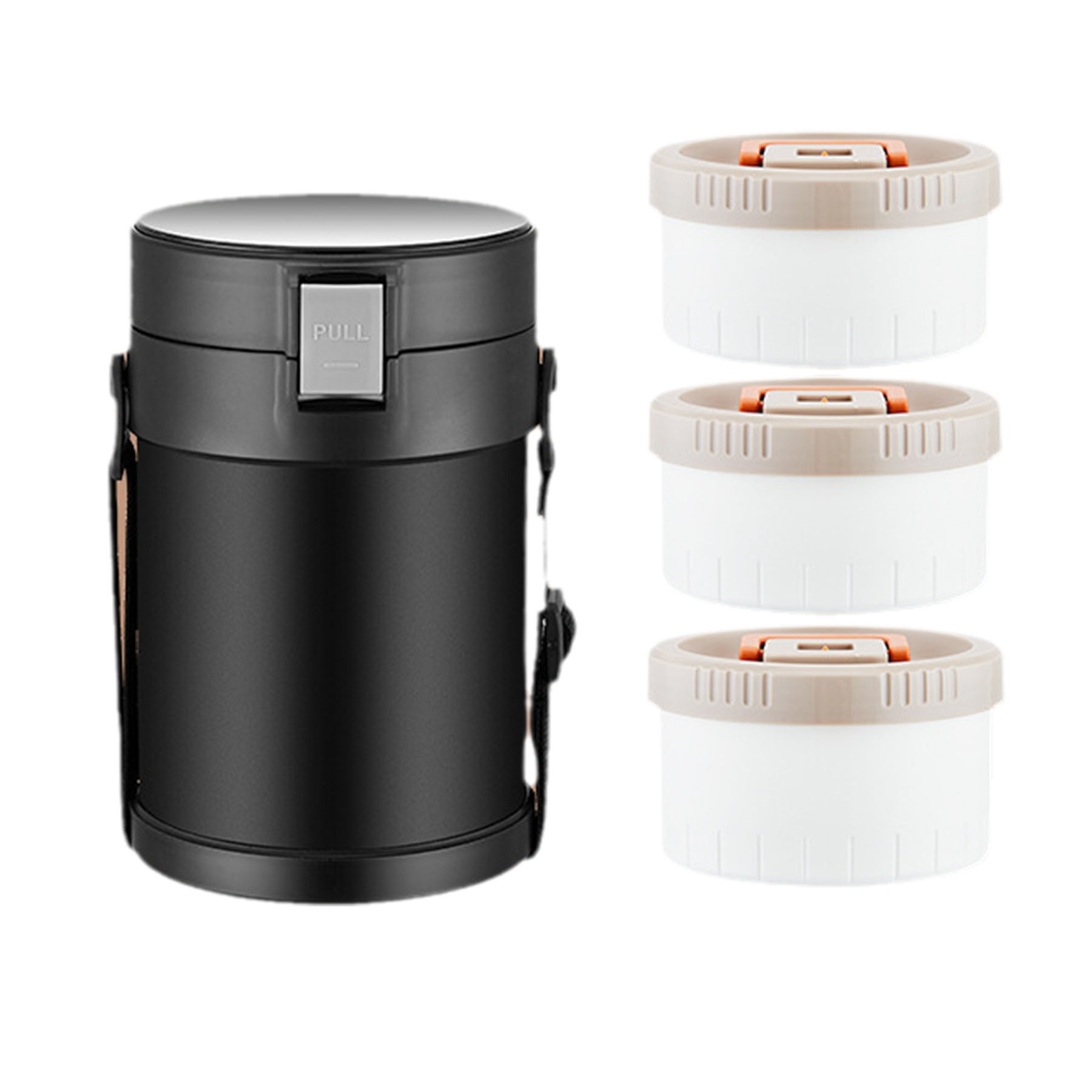 Portable 3 Tier Stainless Steel Insulated Bento Lunch Box 2