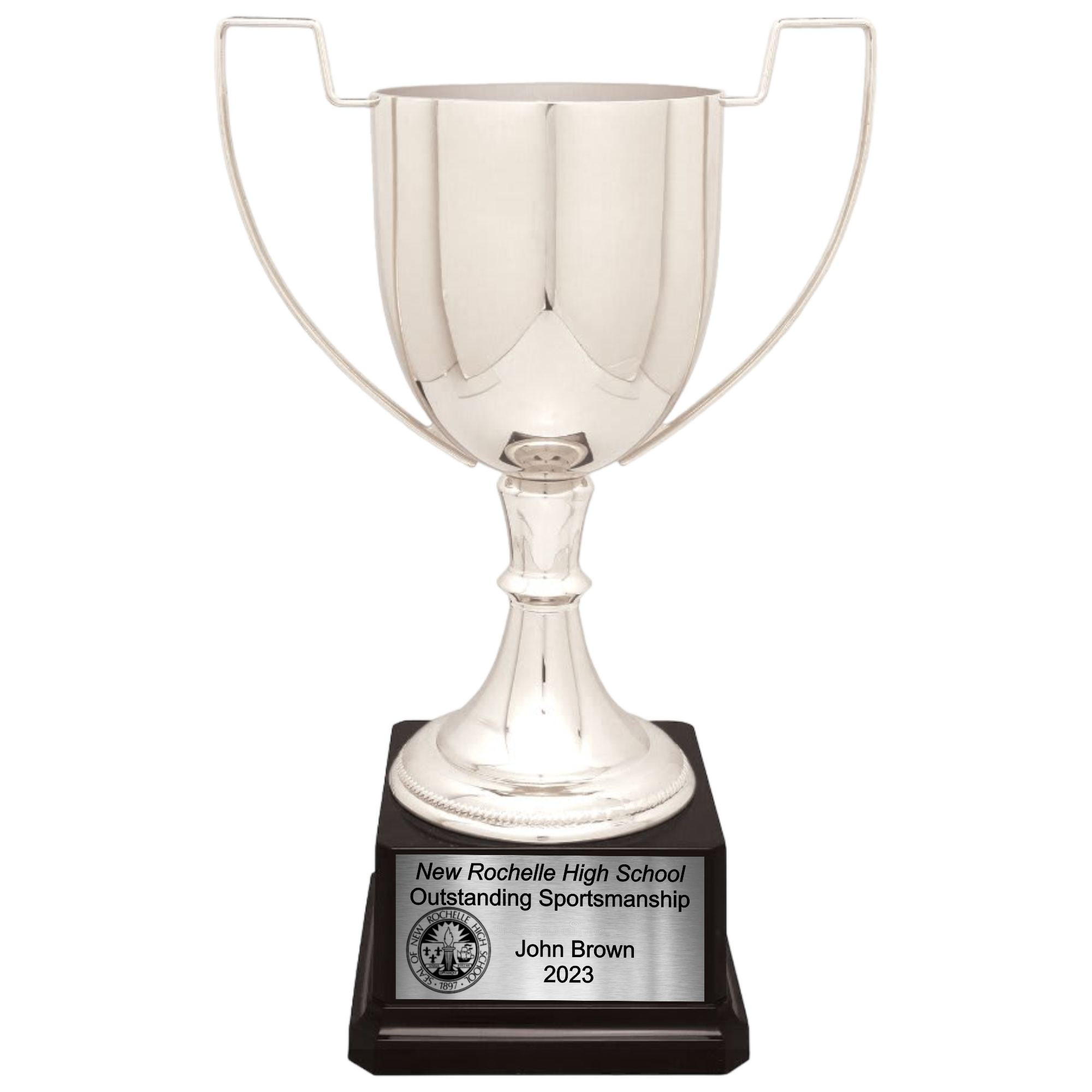 11 3/4" Completed Zinc Cup Trophy on Plastic Base 10