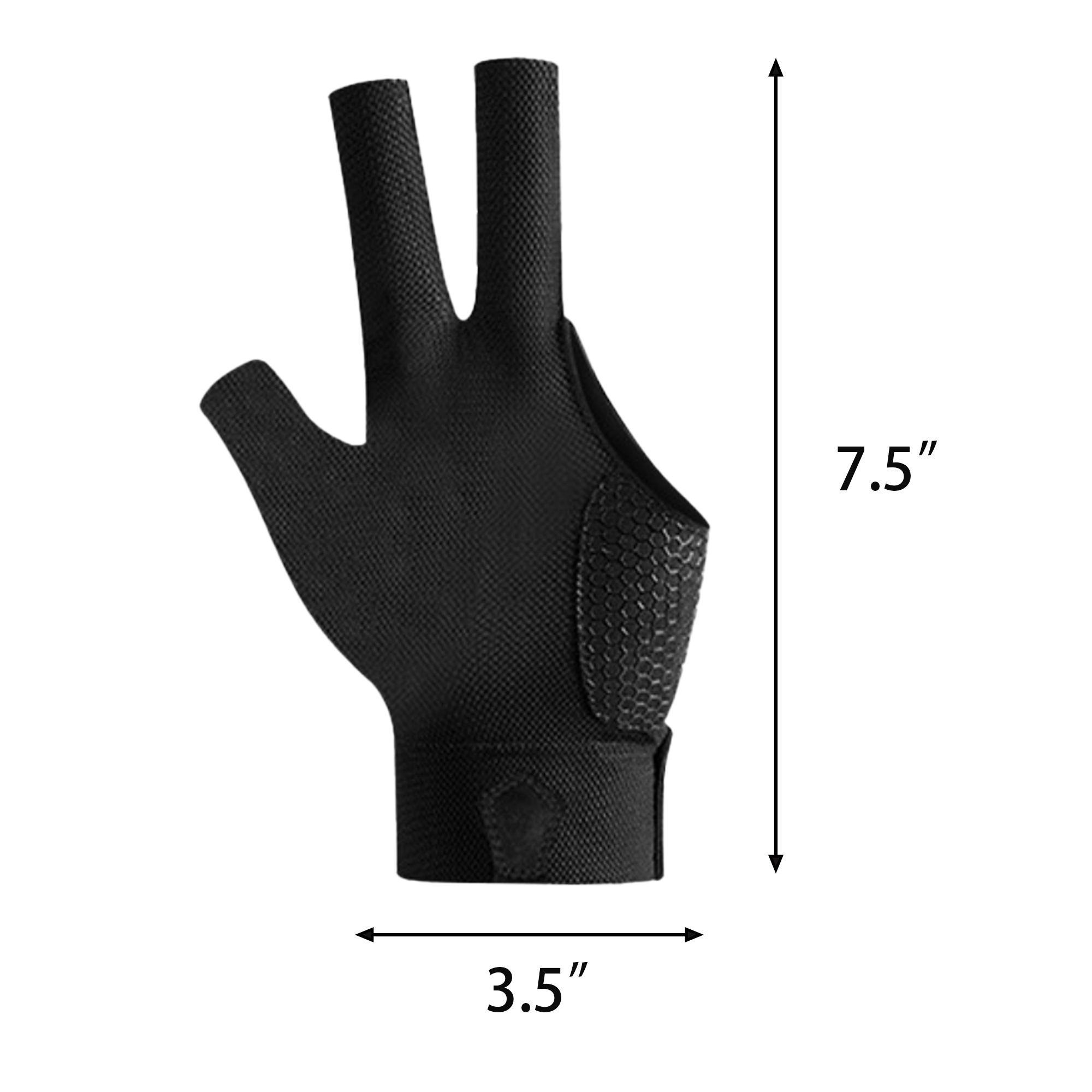 Full Color Snooker Left Hand 3 Finger Glove MOQ 50 3