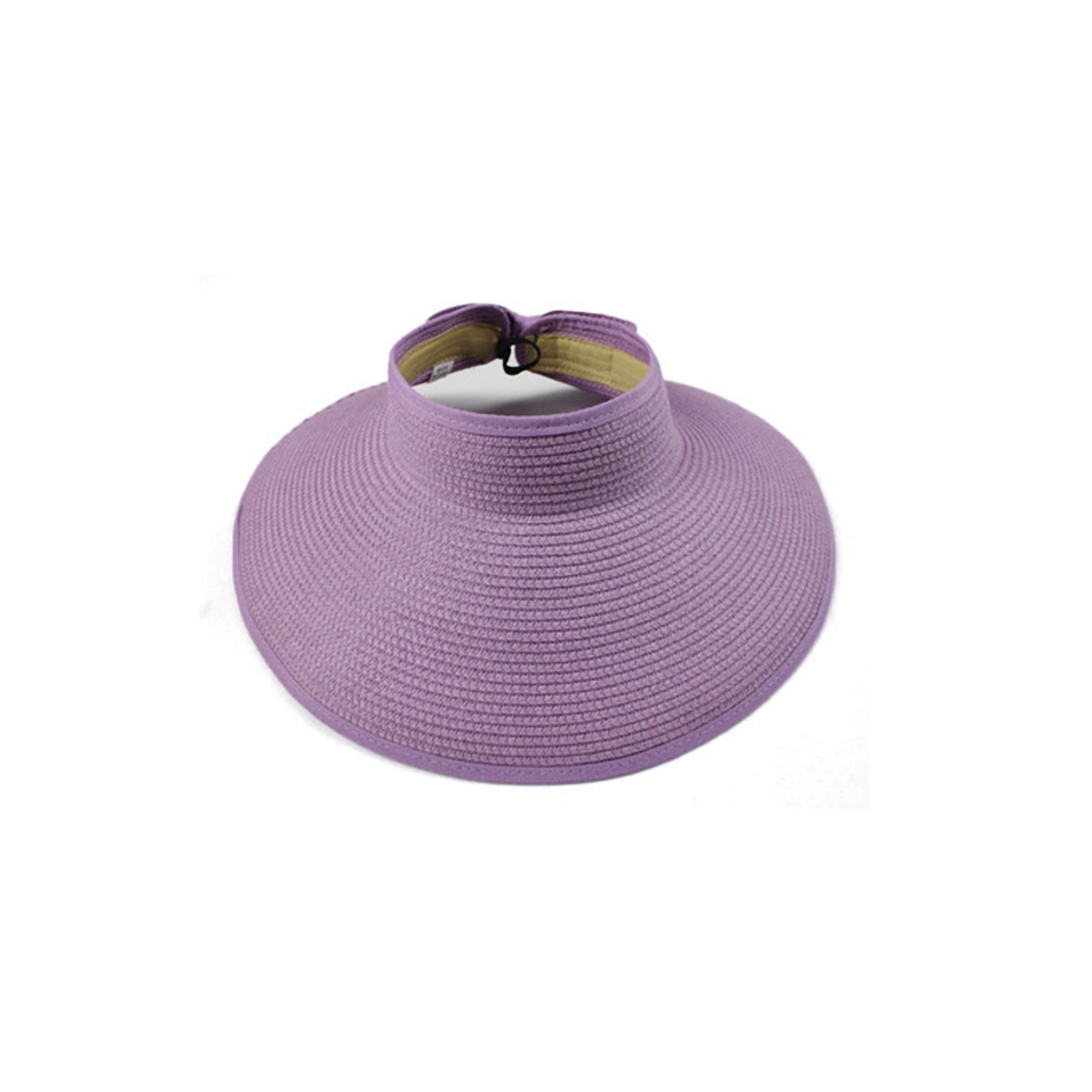 Women's Foldable Wide Brim Straw Sun Visor 2