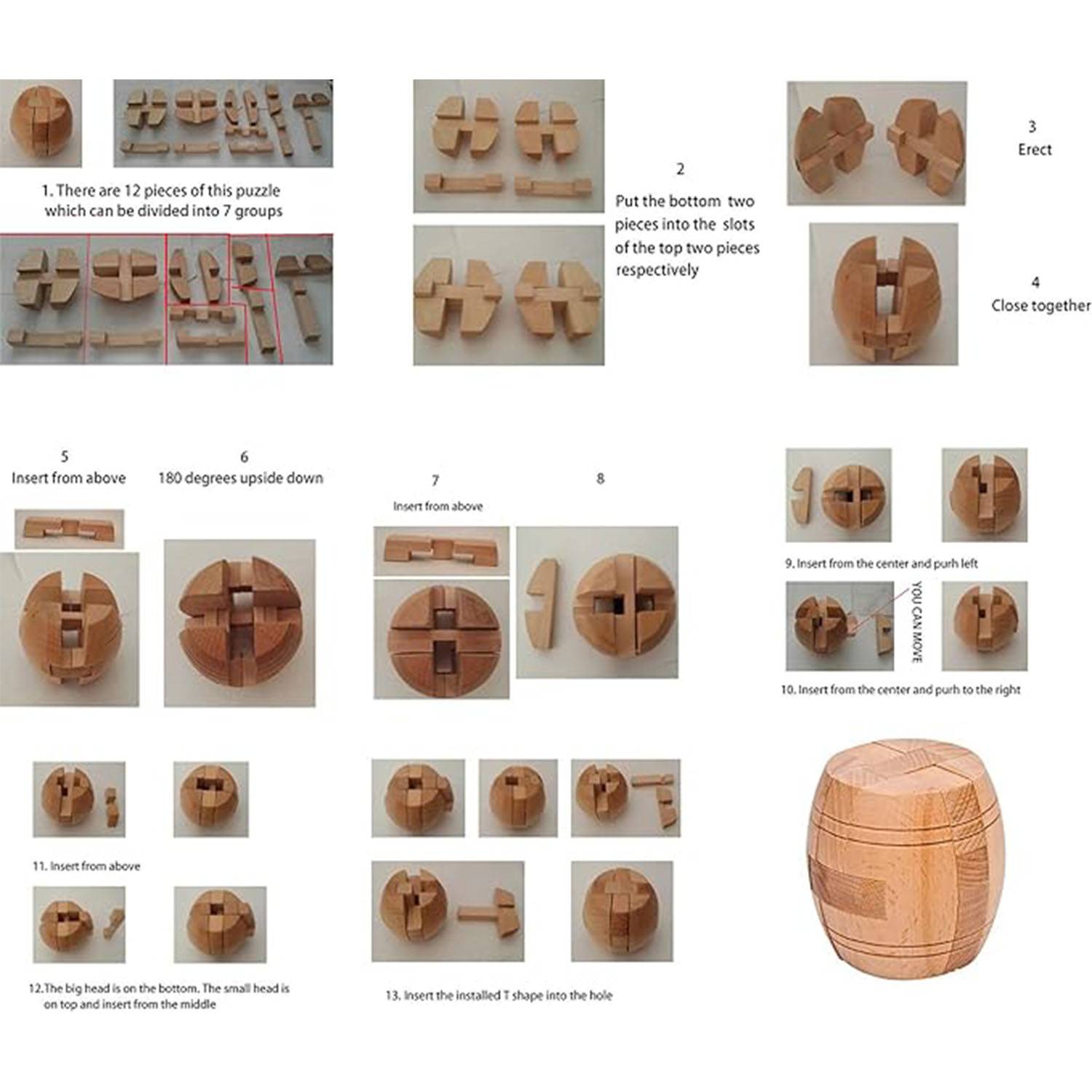 Wooden Barrel Puzzle 3