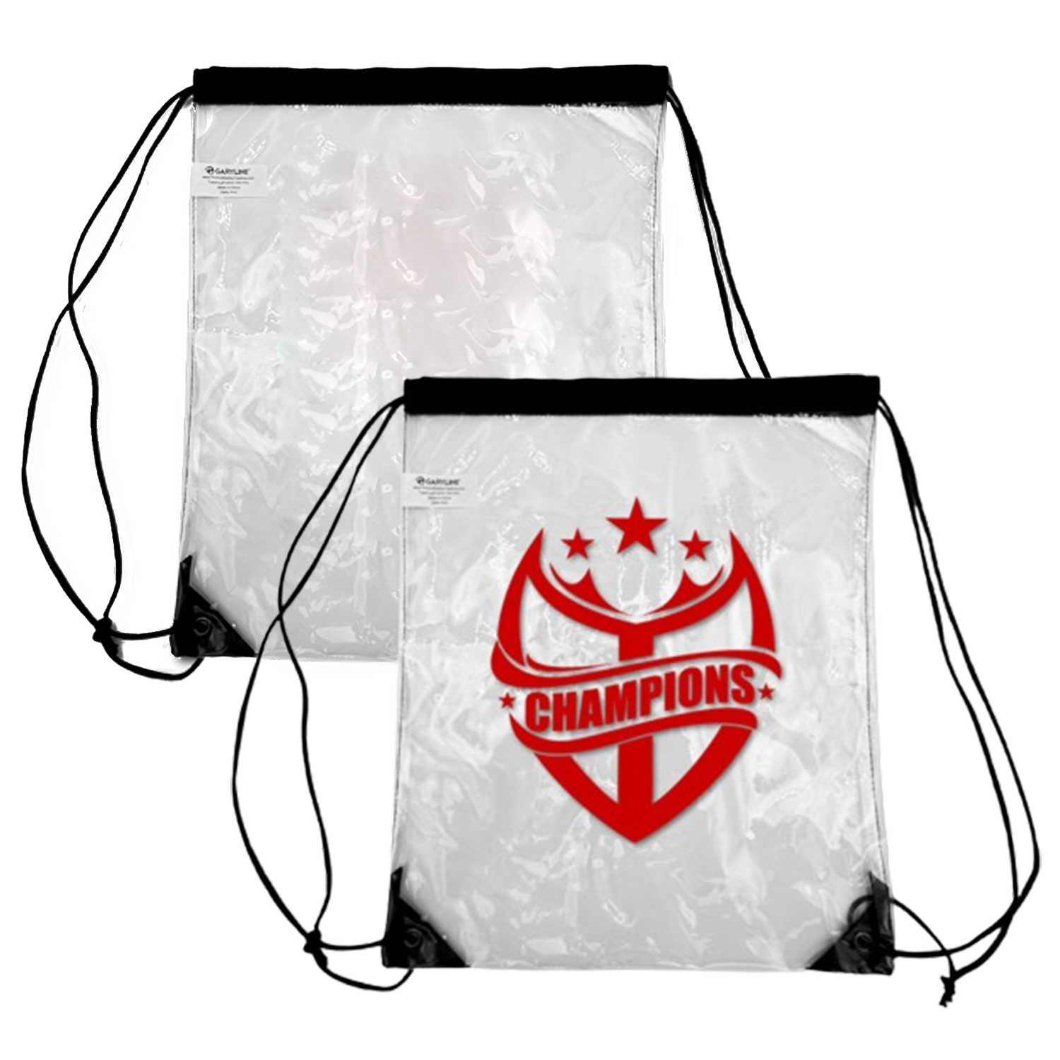 Clear PVC Drawstring Backpack