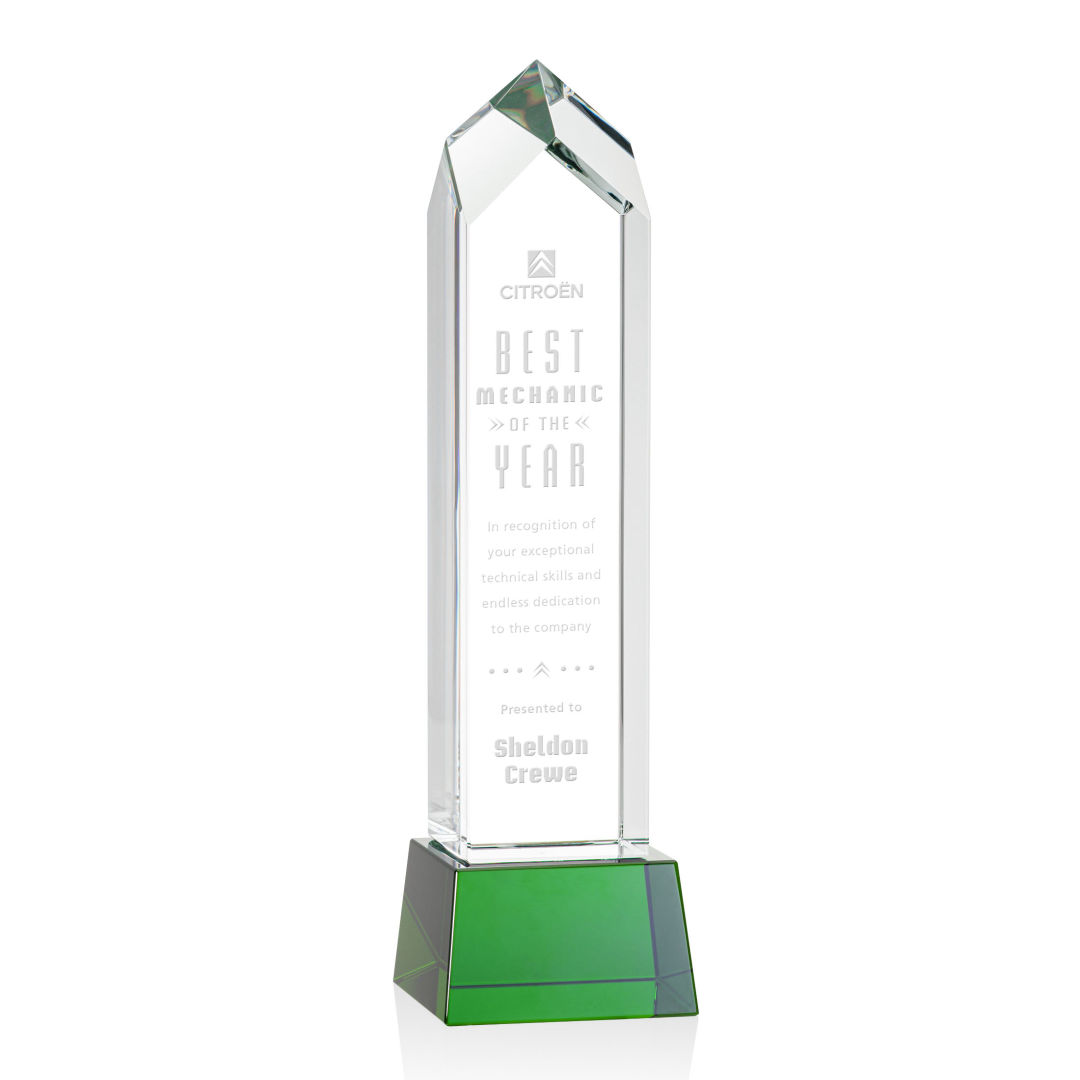 Clarington Award on Base - Green 4