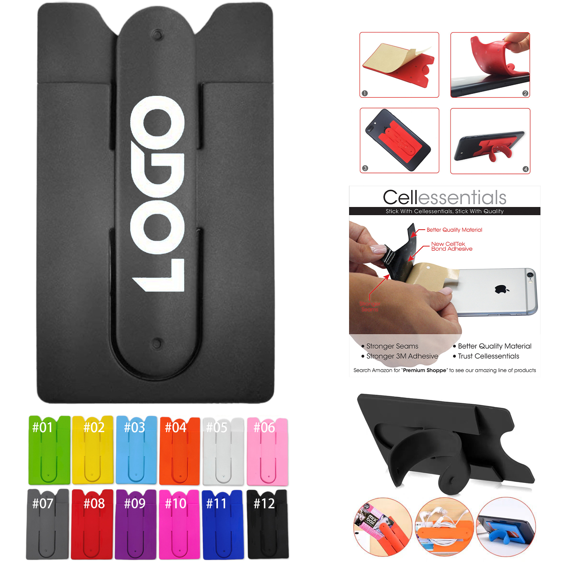 Cell Phone Wallet with Stand 2