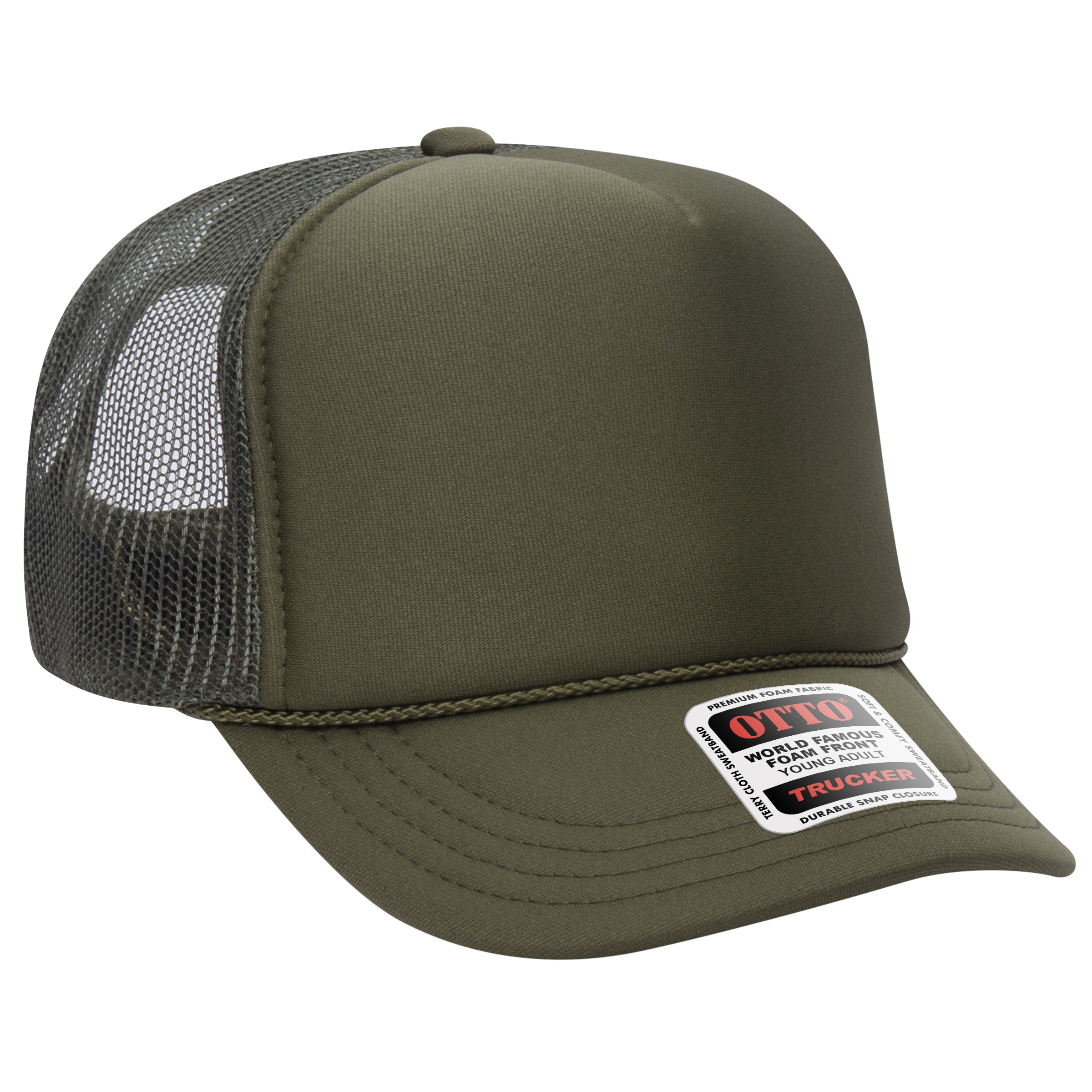 OTTO CAP® 5 Panel High Crown Mesh Back Trucker Hat 29