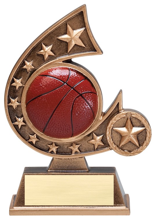 Basketball Comet Series Resin 5-3/4" 3