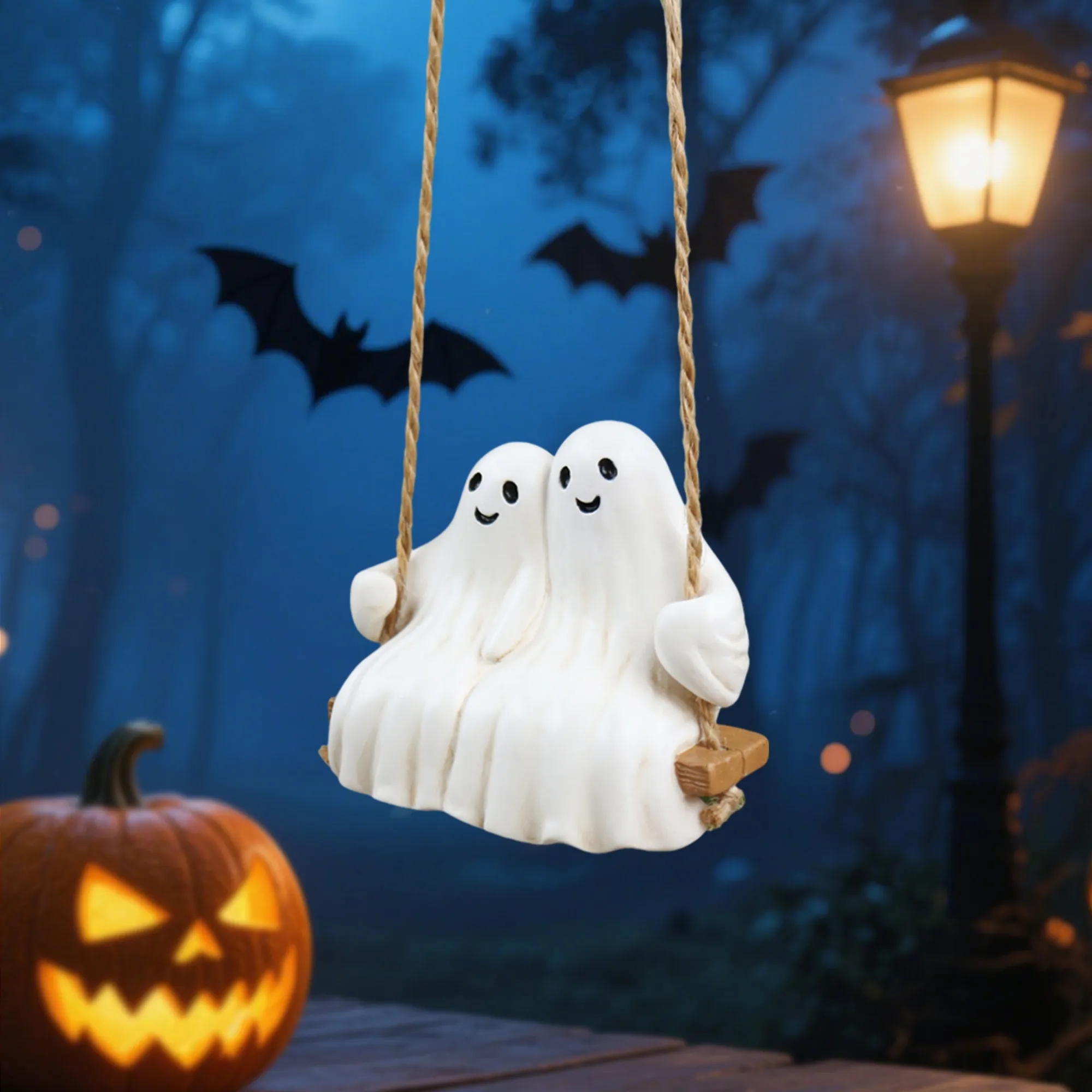 Cute Ghost Halloween Ornament 6