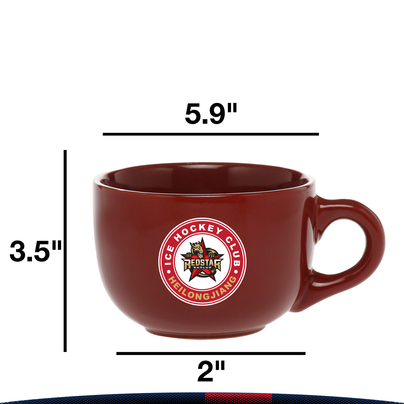 18 oz. Splosh Ceramic Cappuccino Mugs 7