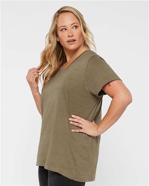 Women's Curvy Collection Fine Jersey Tee - 3816 194