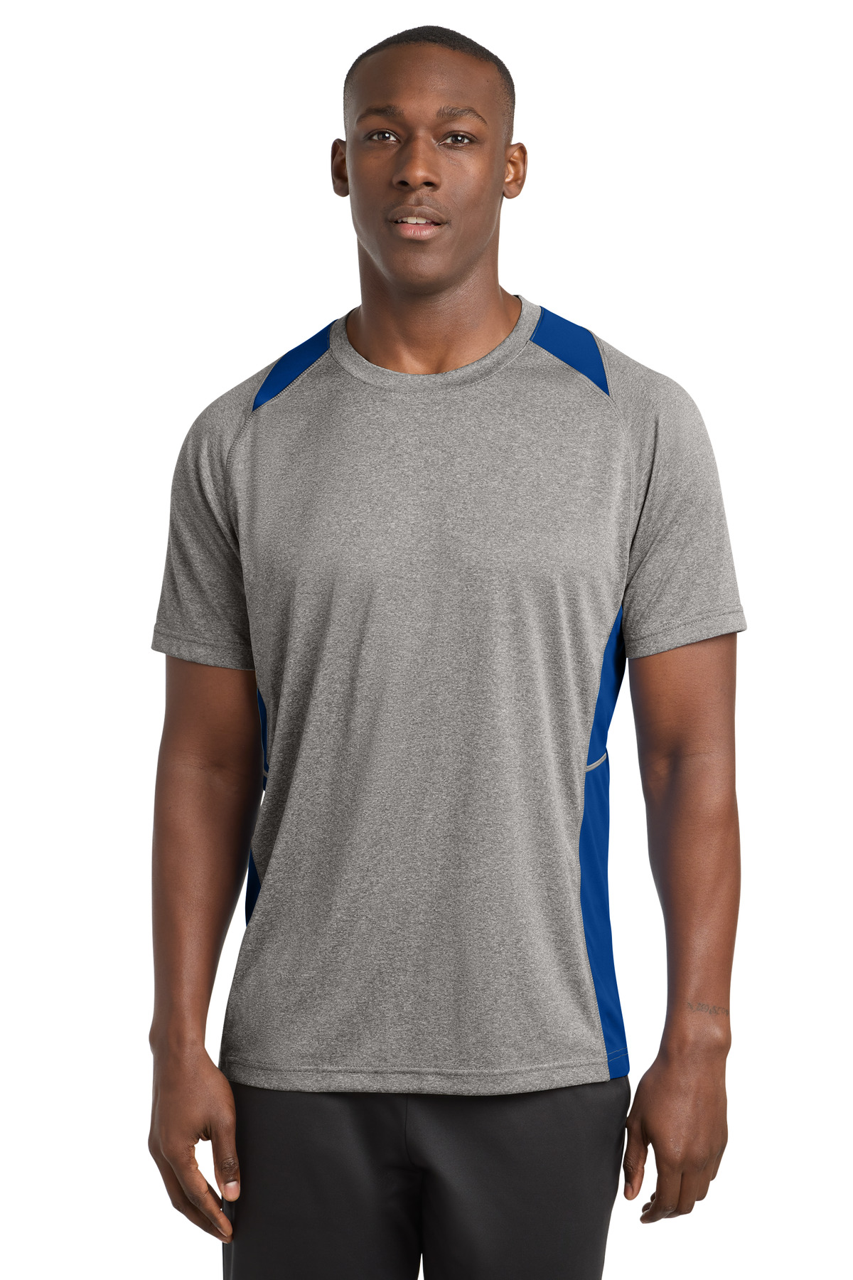 Sport-Tek Heather Colorblock Contender Tee. ST361 20
