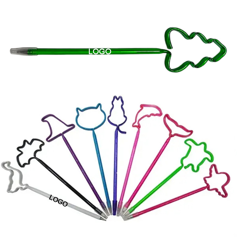 Different Shaped Plastic Bent Pen 2