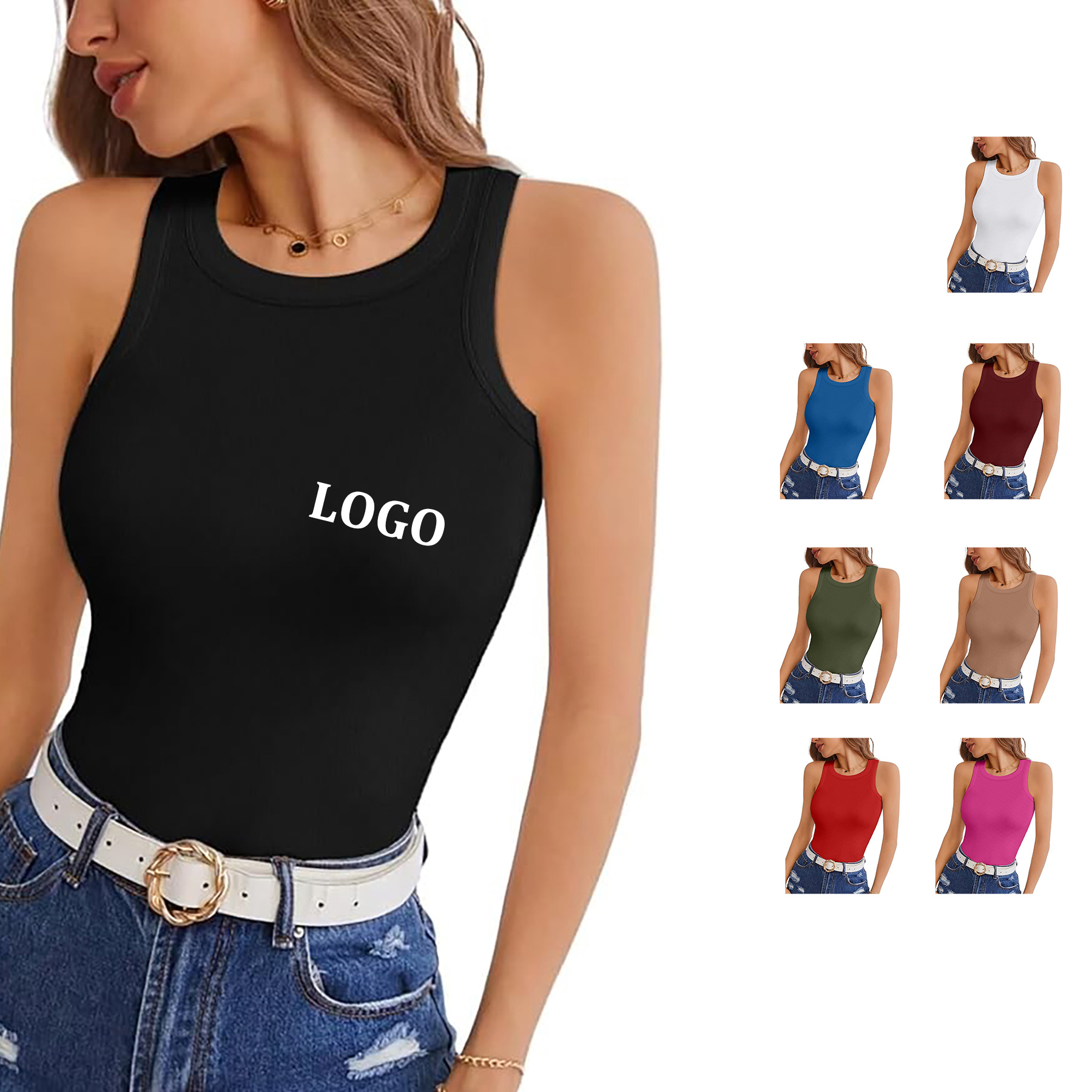 Women's Sleeveless Slim vest 3