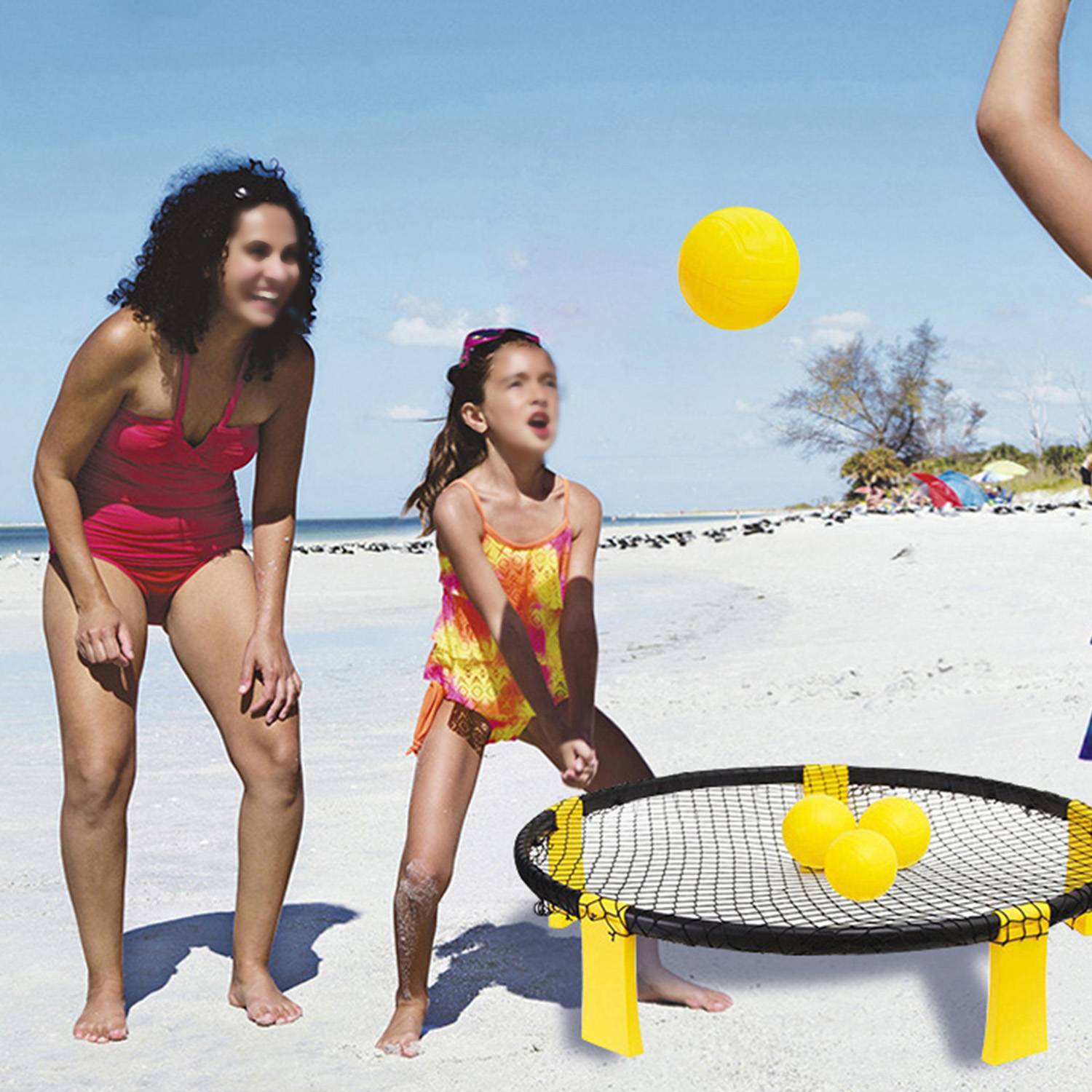 Mini Foldable PVC Beach Volleyball Set 5