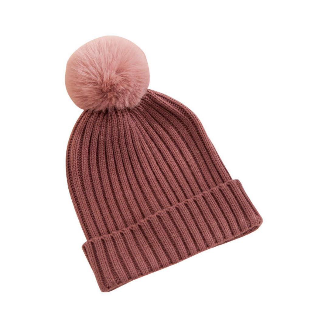 Baby Knit Pom Beanie With Cuff 5