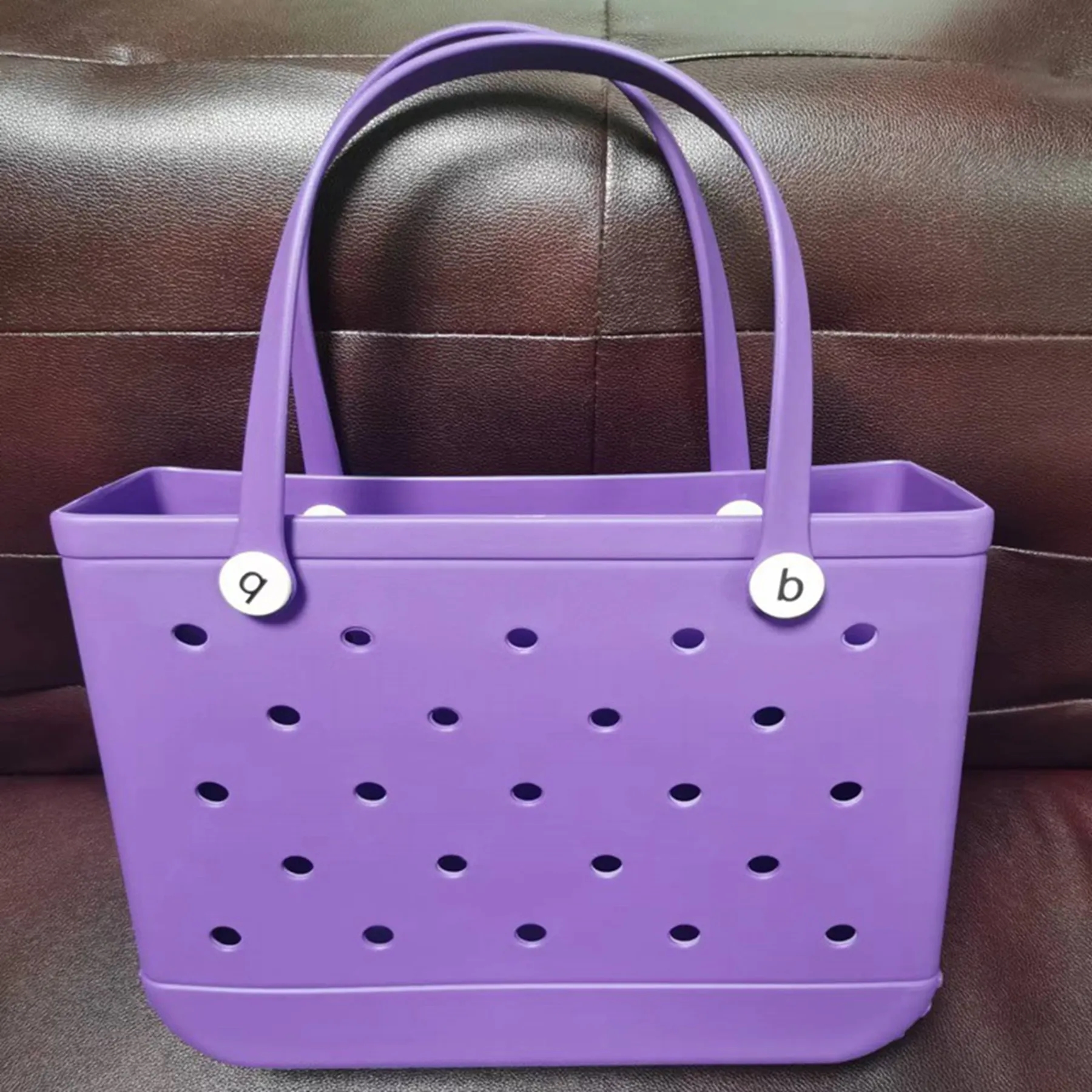 Large EVA Beach Tote Bag with Hole 18