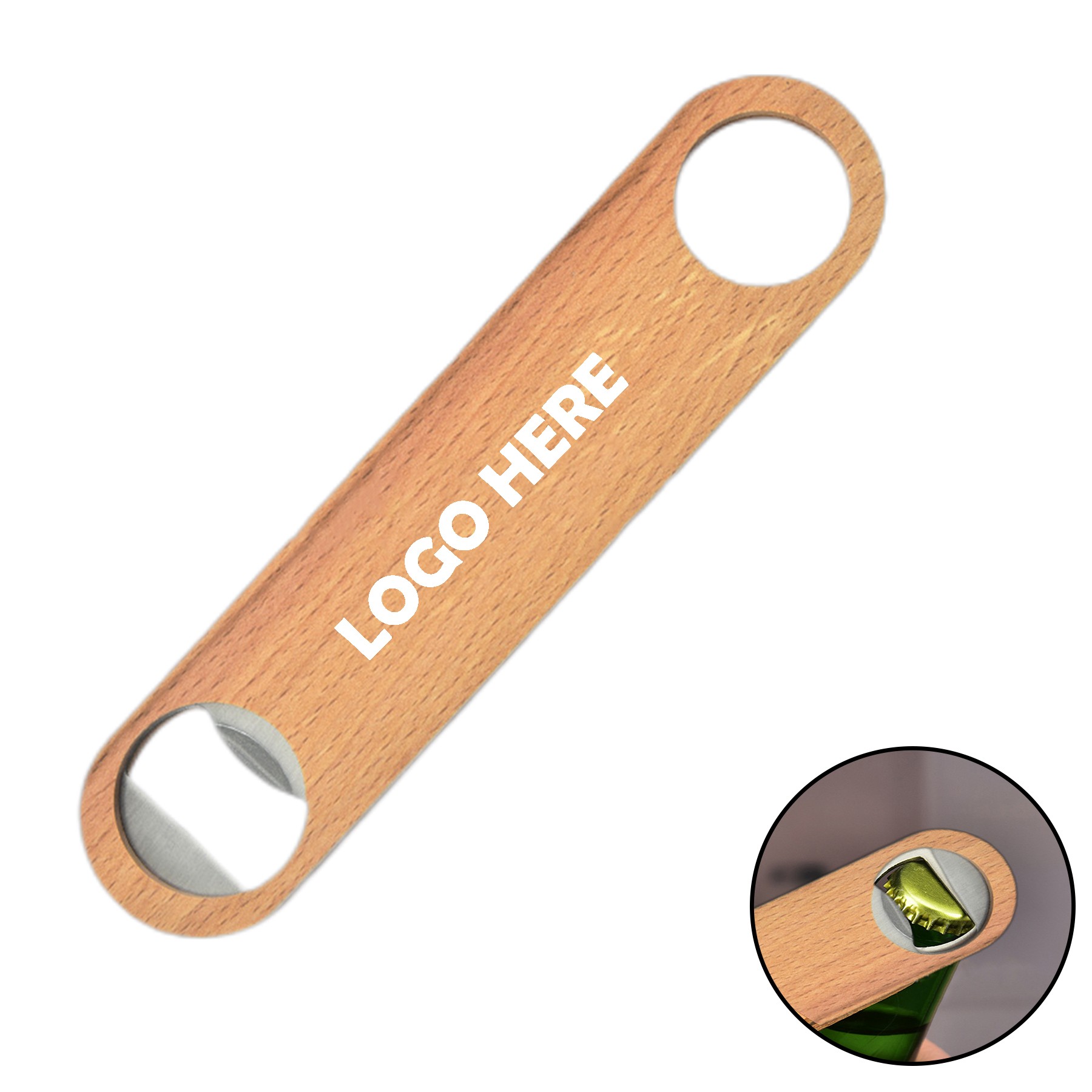 Wooden Handle Bottle Opener