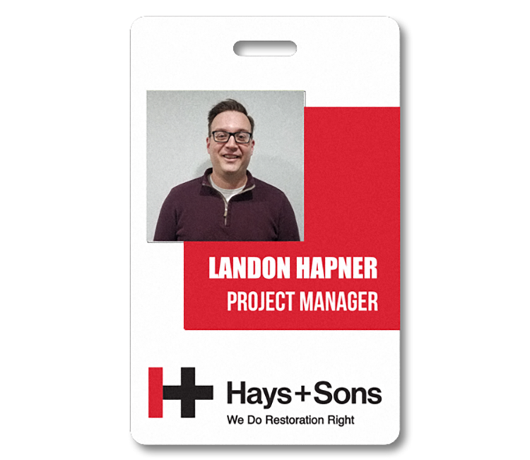 The Parthenon full color badge with a personalized photo 2 1/8"x3 3/8" 6