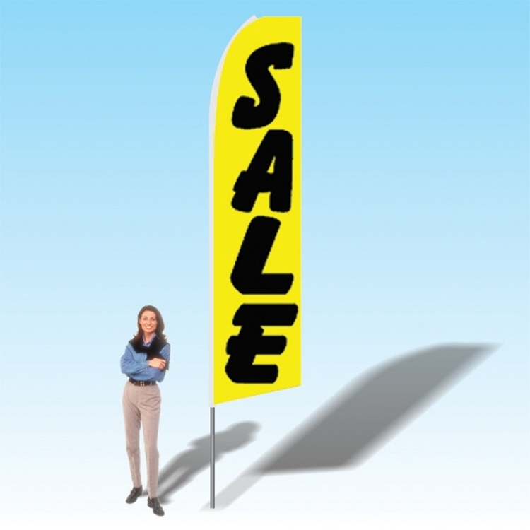 15FT Sale Yellow Advertising Banner Flag 2