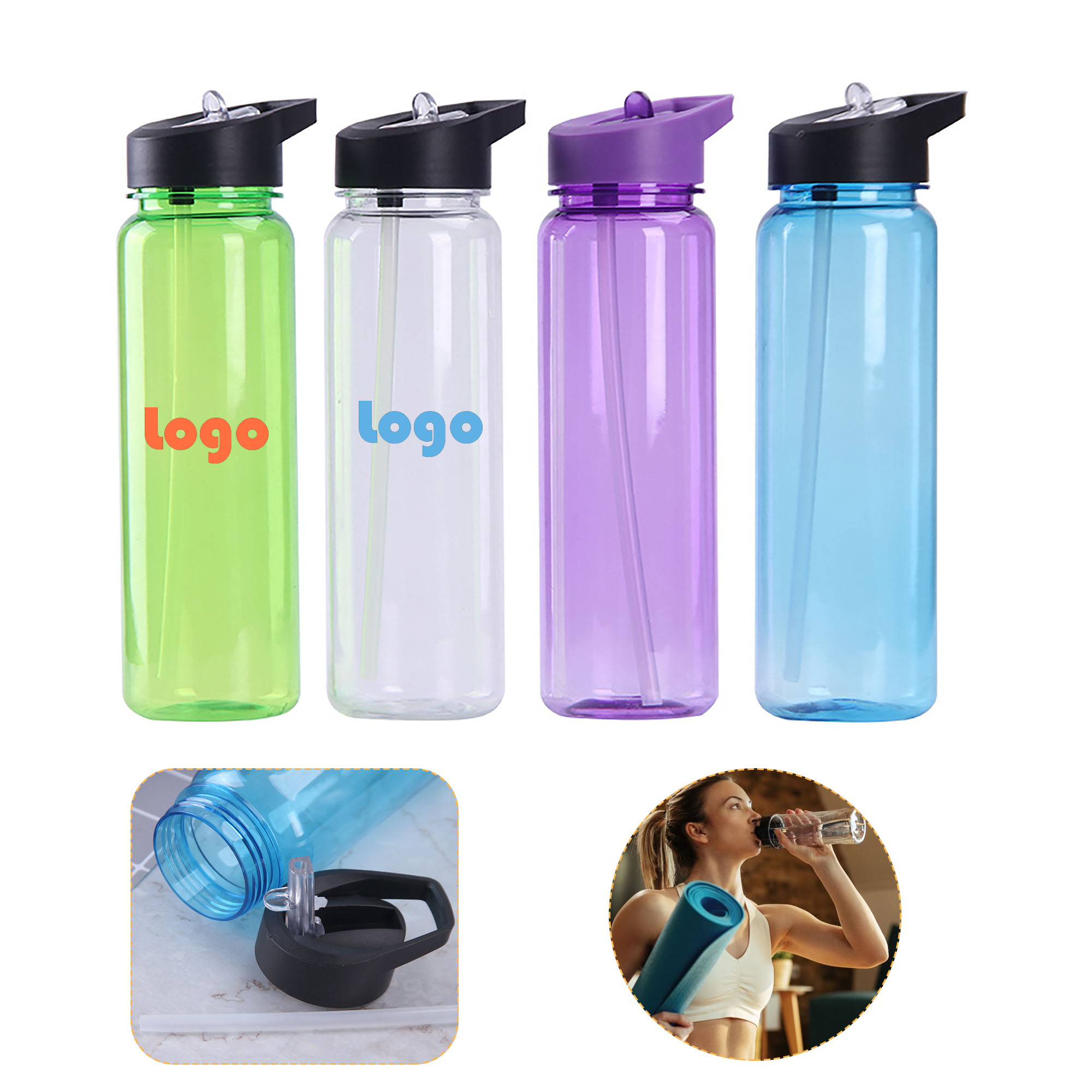 24OZ Plastic Sports Bottle 1