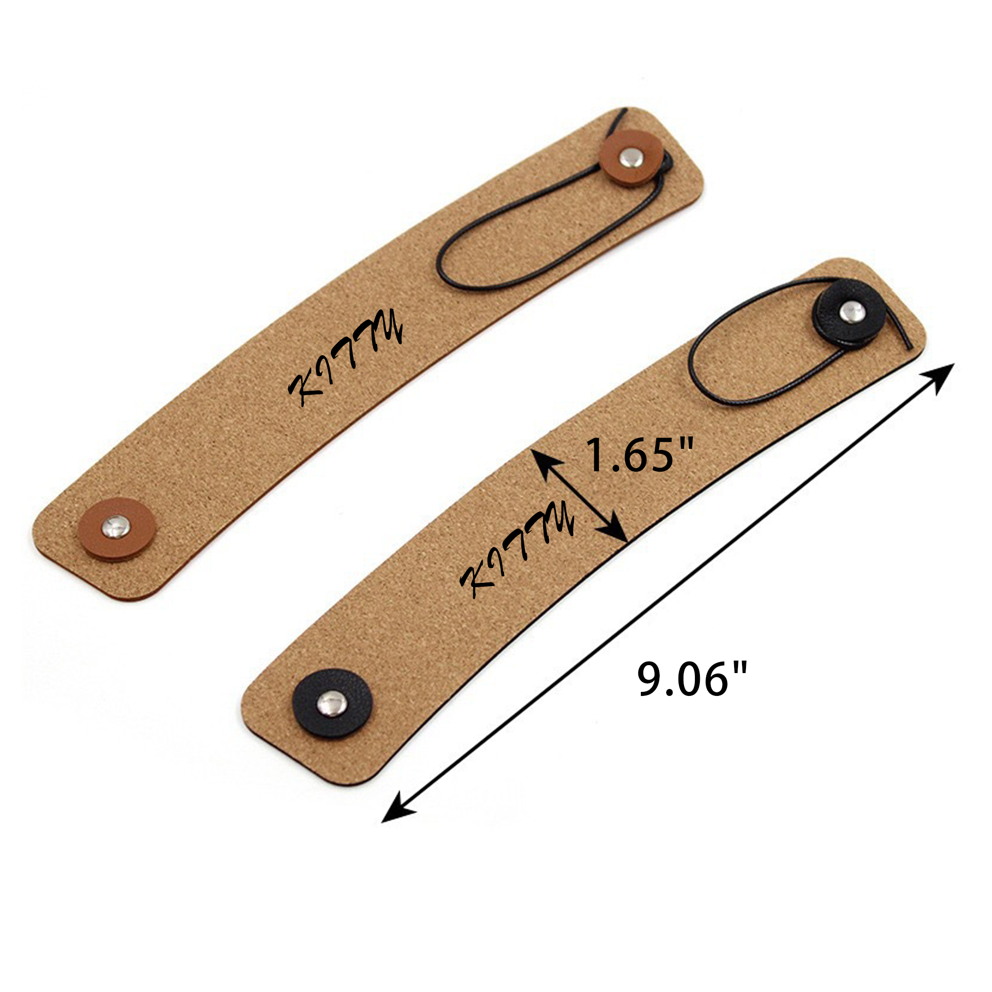Foldable Natural Color Cork Leather Cup Sleeve 2