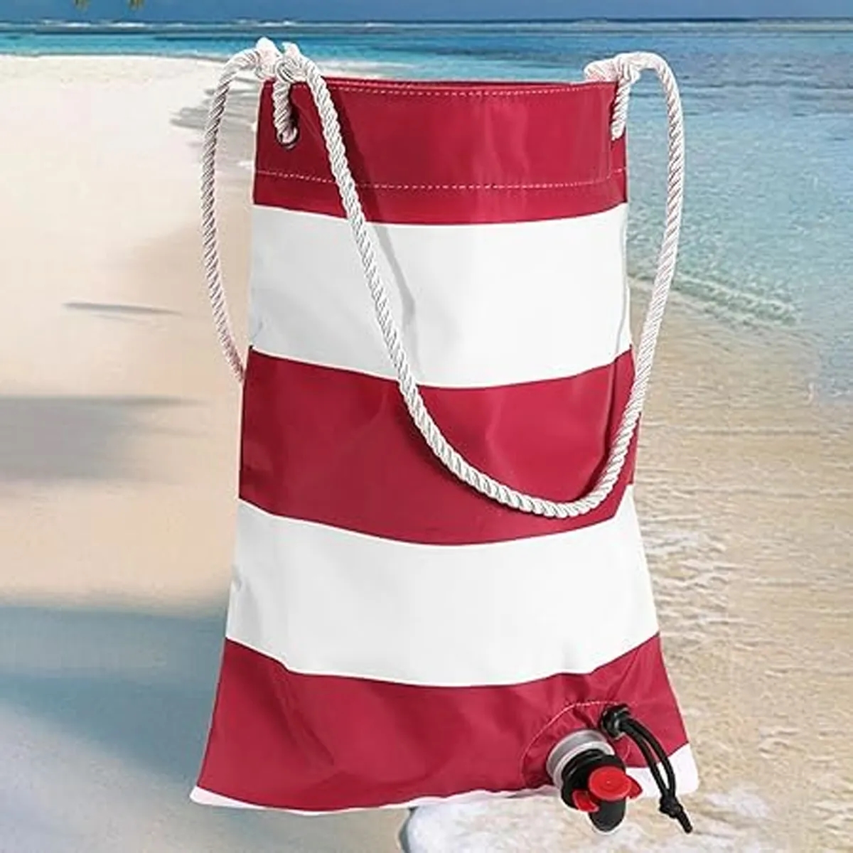 Christmas Insulated Red Wine Beach Bag 1